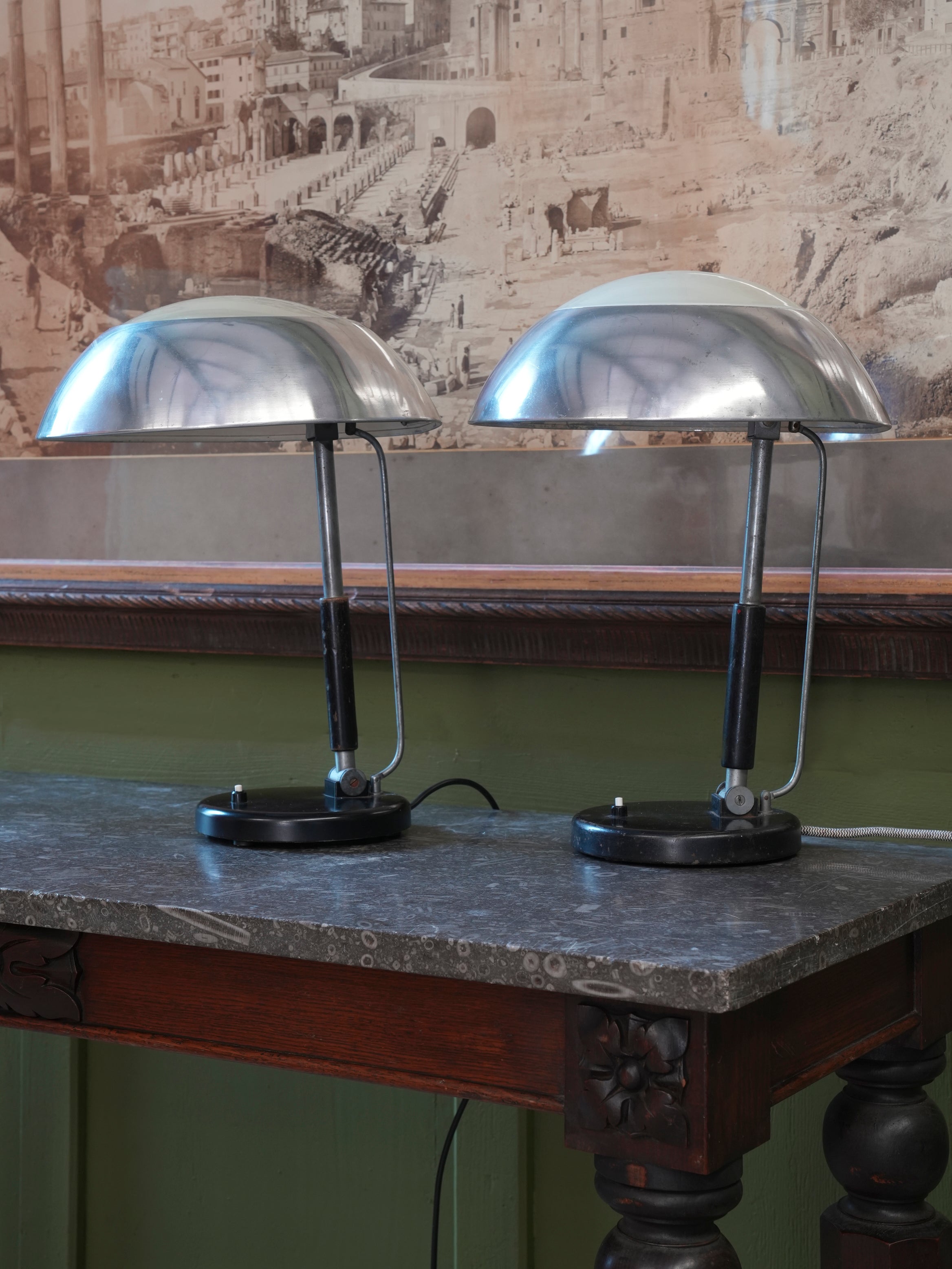 A Pair of Karl Trabert Desk Lamps