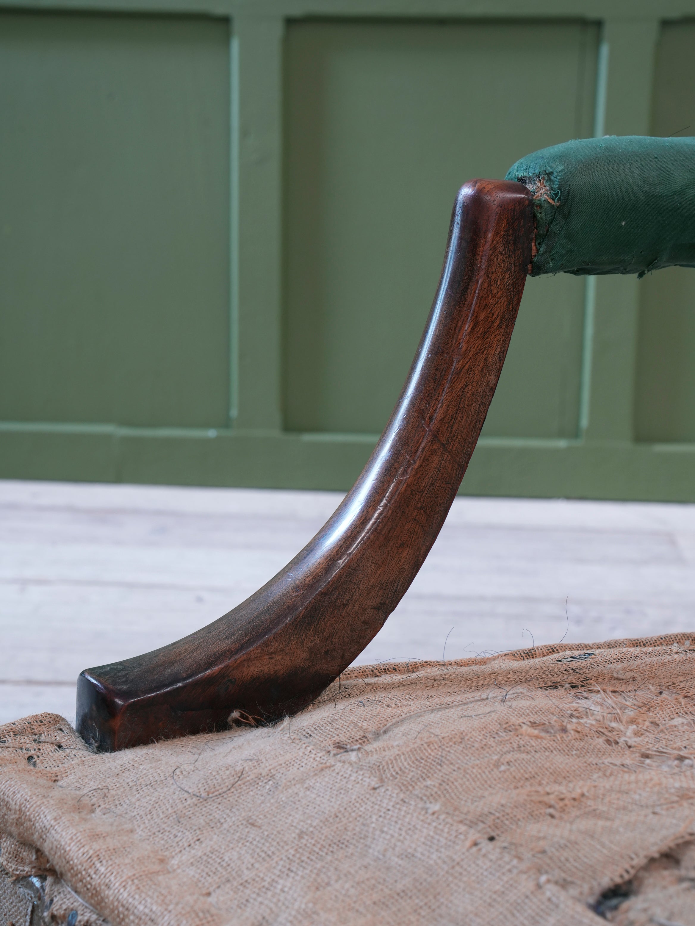 A George III Mahogany Gainsborough Armchair