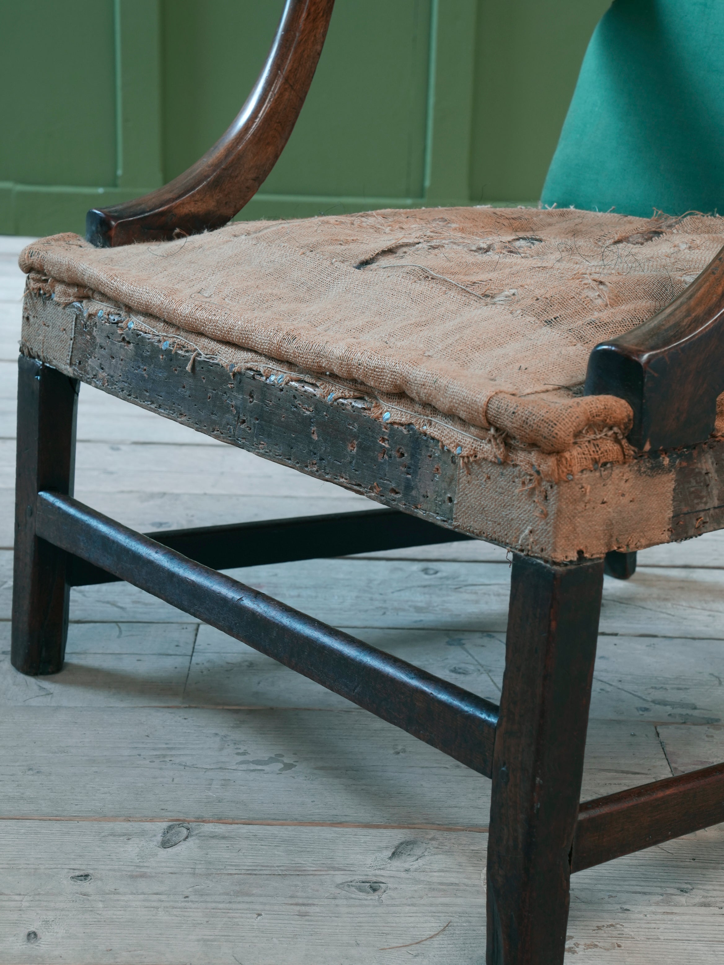 A George III Mahogany Gainsborough Armchair