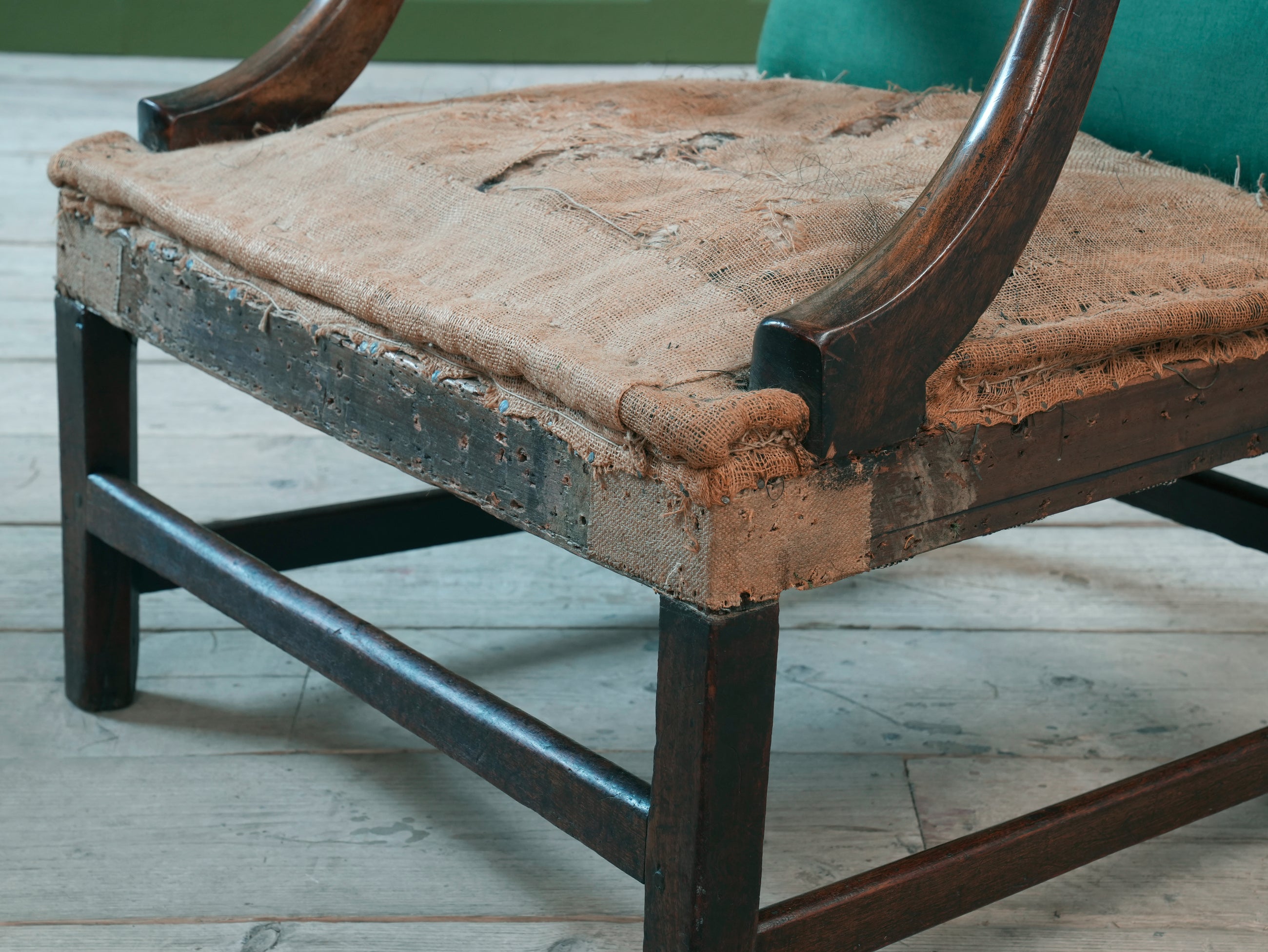 A George III Mahogany Gainsborough Armchair