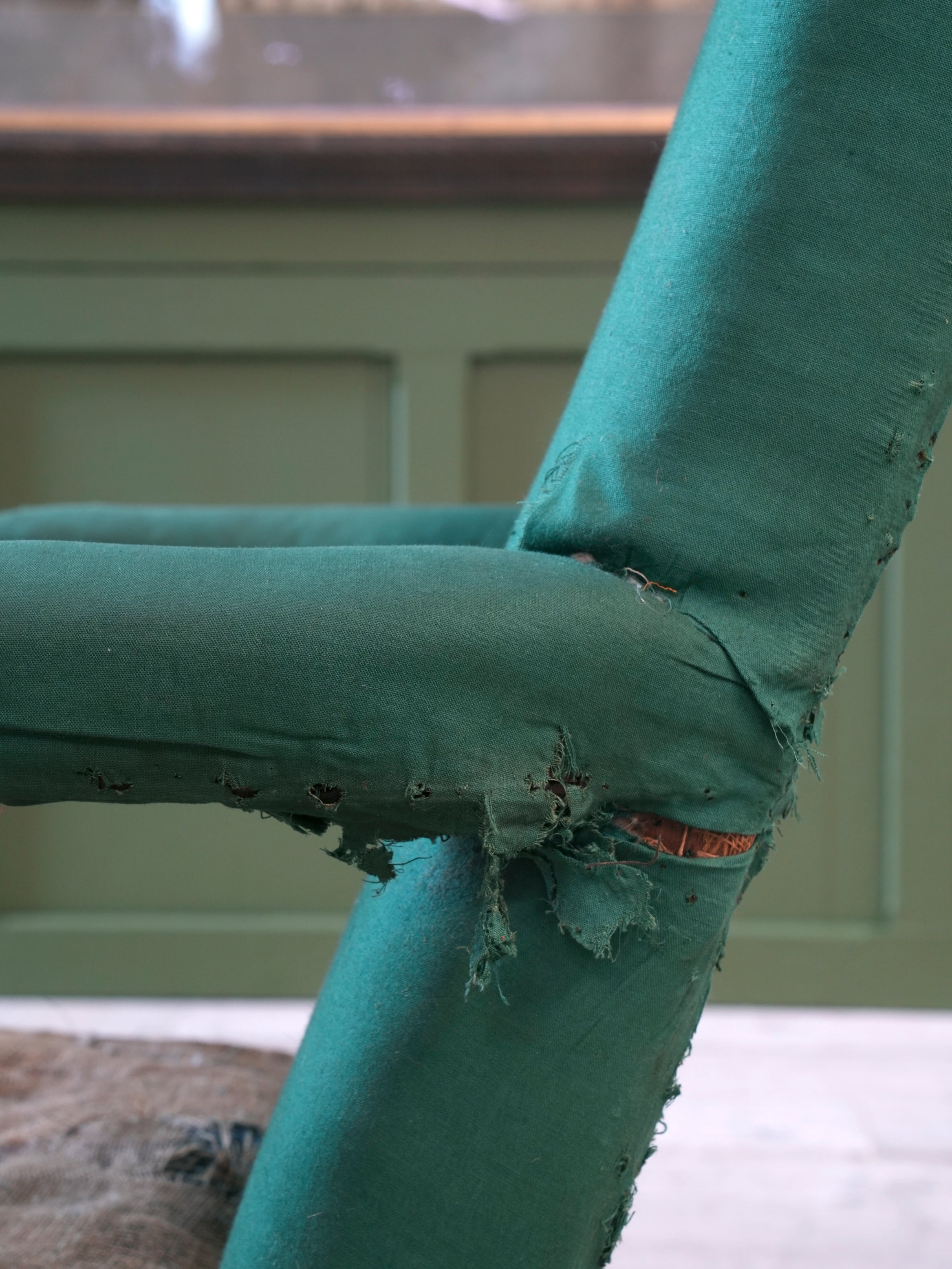 A George III Mahogany Gainsborough Armchair