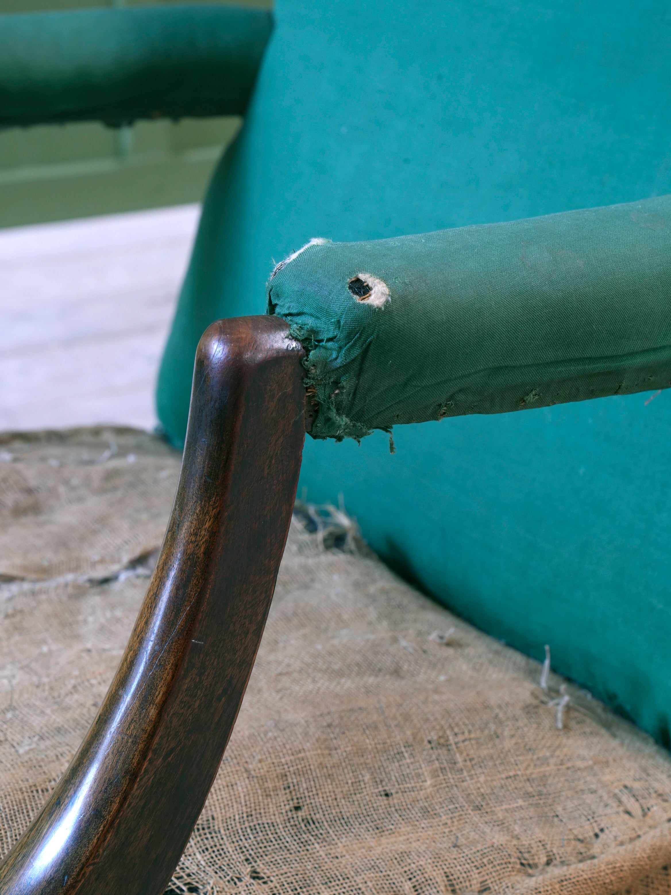 A George III Mahogany Gainsborough Armchair