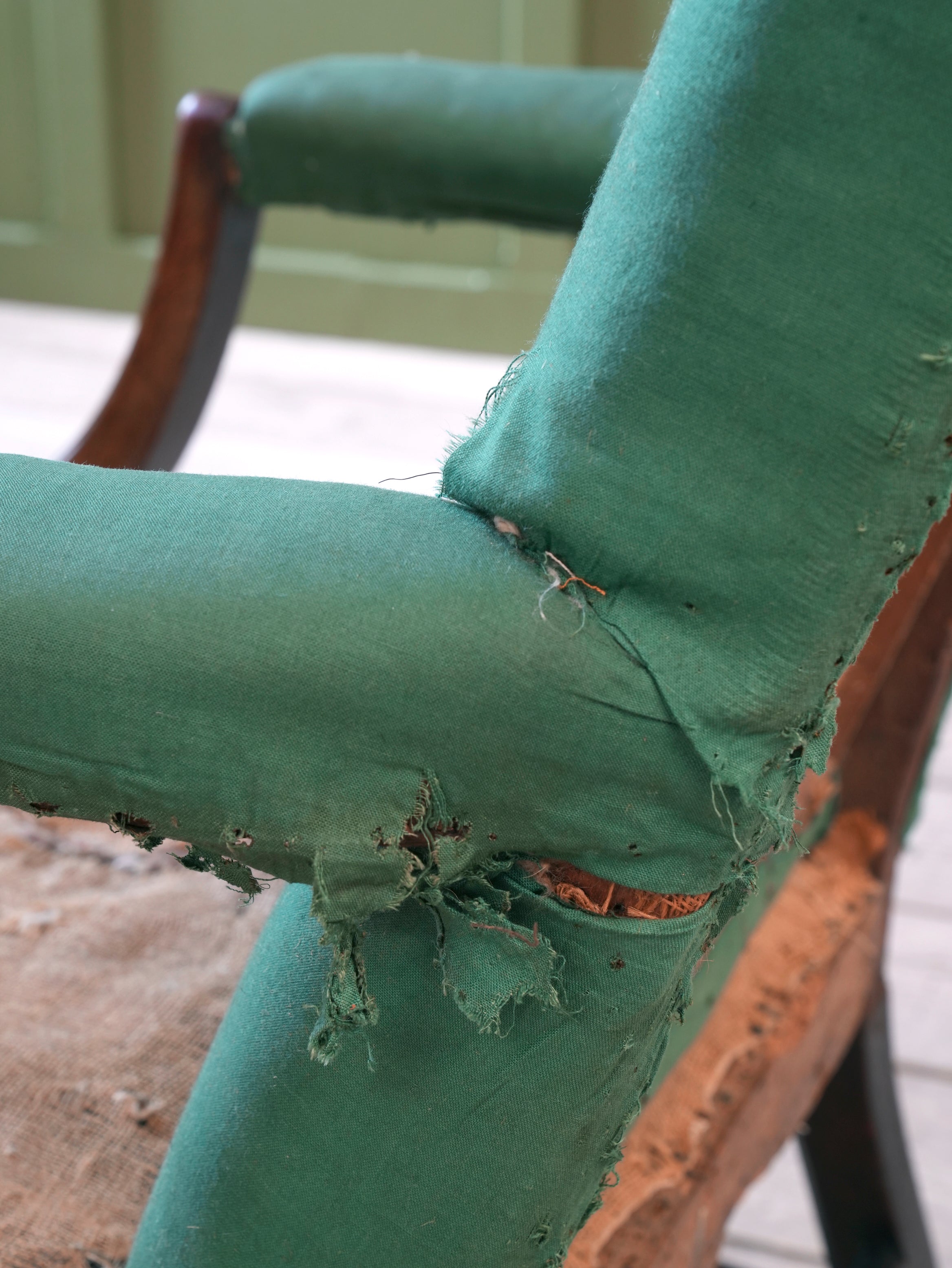 A George III Mahogany Gainsborough Armchair
