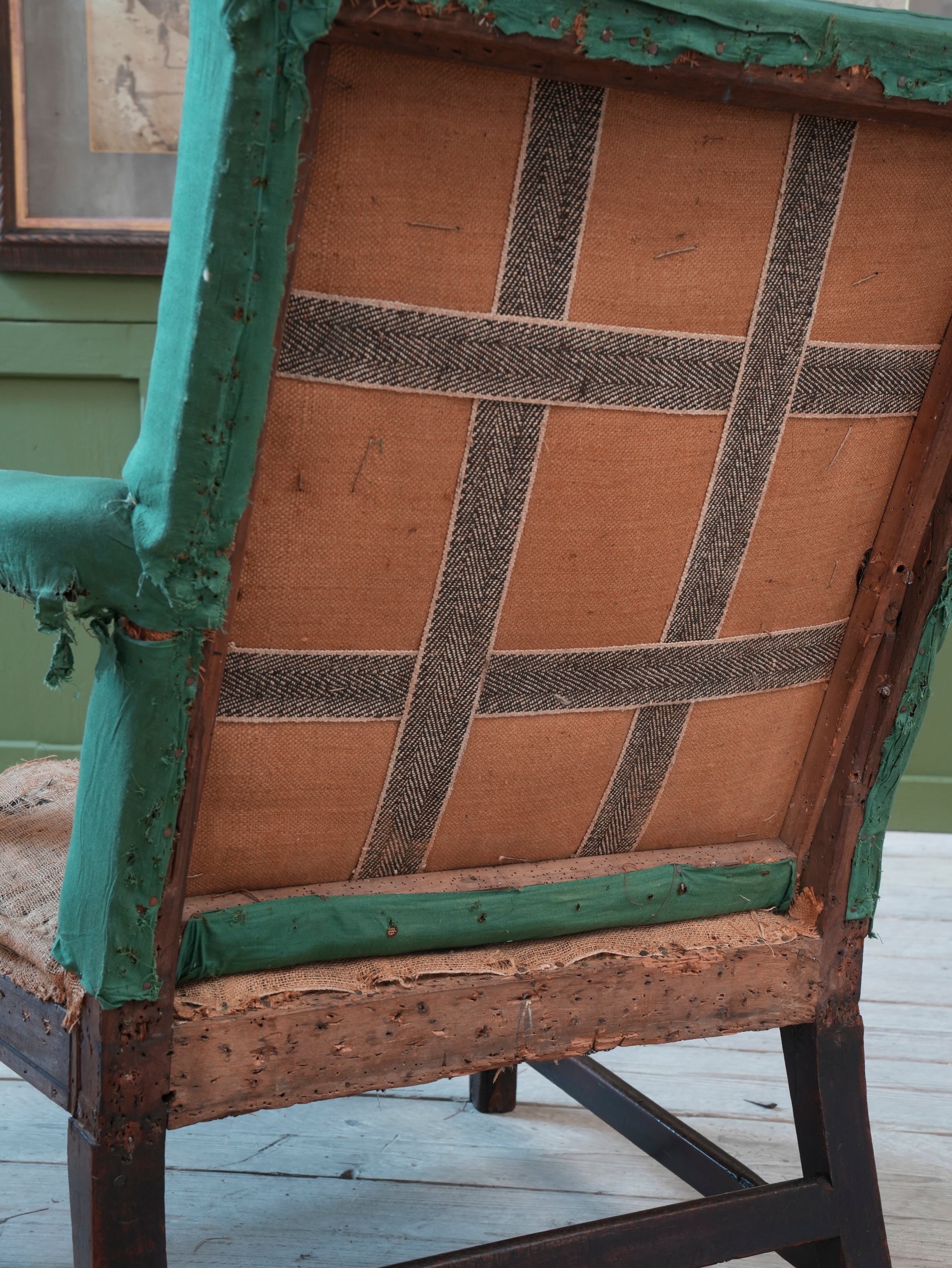 A George III Mahogany Gainsborough Armchair