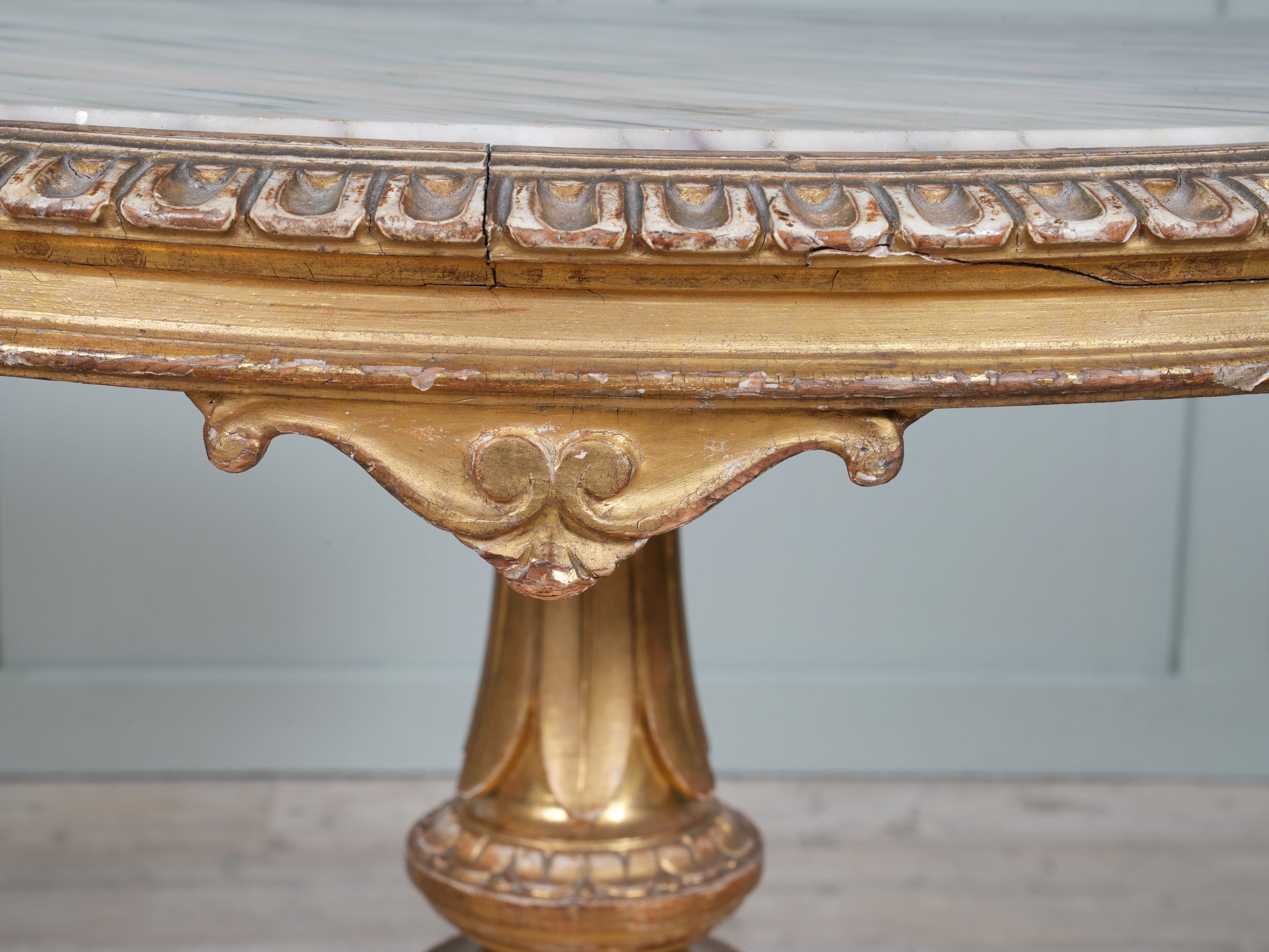 A 19th Century Giltwood & Marble Centre Table