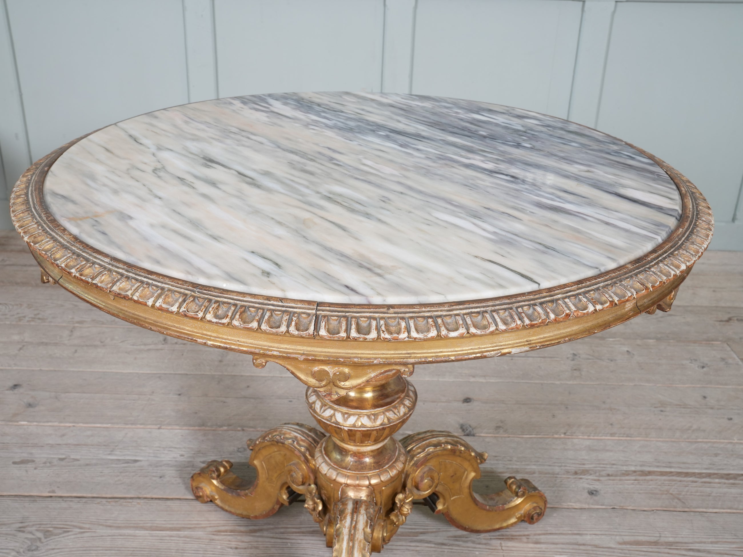 A 19th Century Giltwood & Marble Centre Table