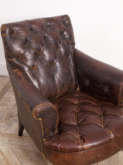 Buttoned Leather Armchair