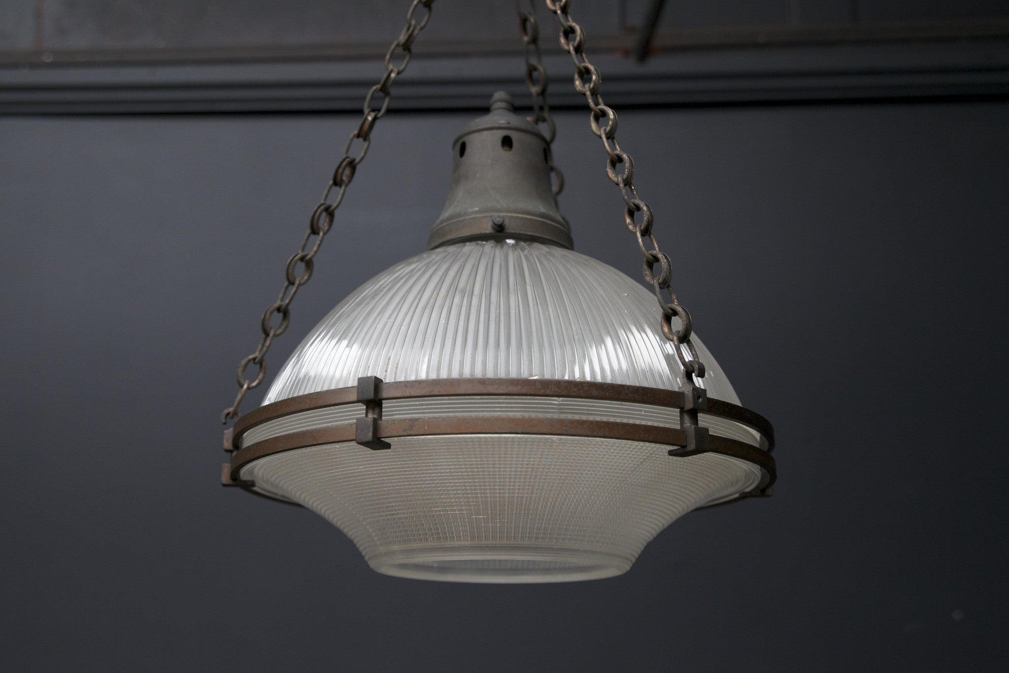 Large Holophane Cradle Pendant