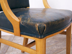 Six Leather Dining Chairs