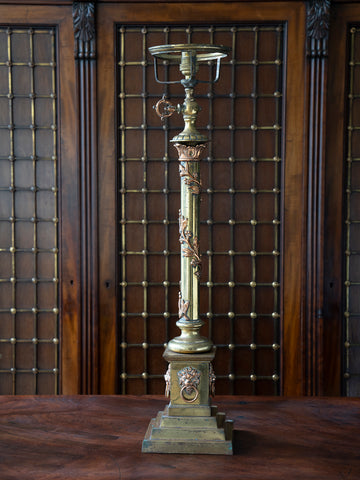 A 19th Century Column Table Lamp
