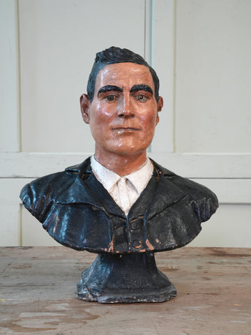 A Painted Plaster Bust