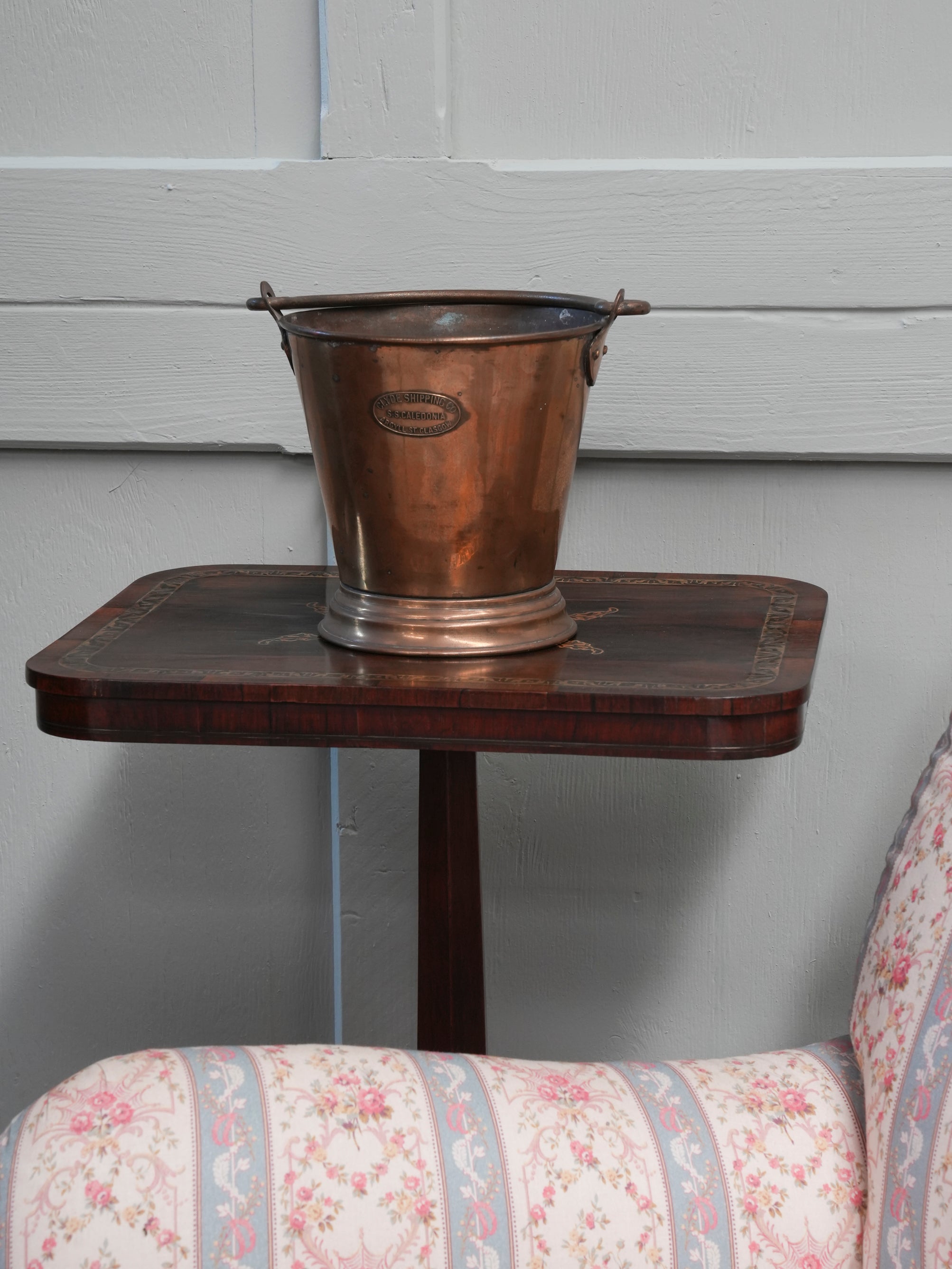 A Brass "S.S. Caledonia" Bucket