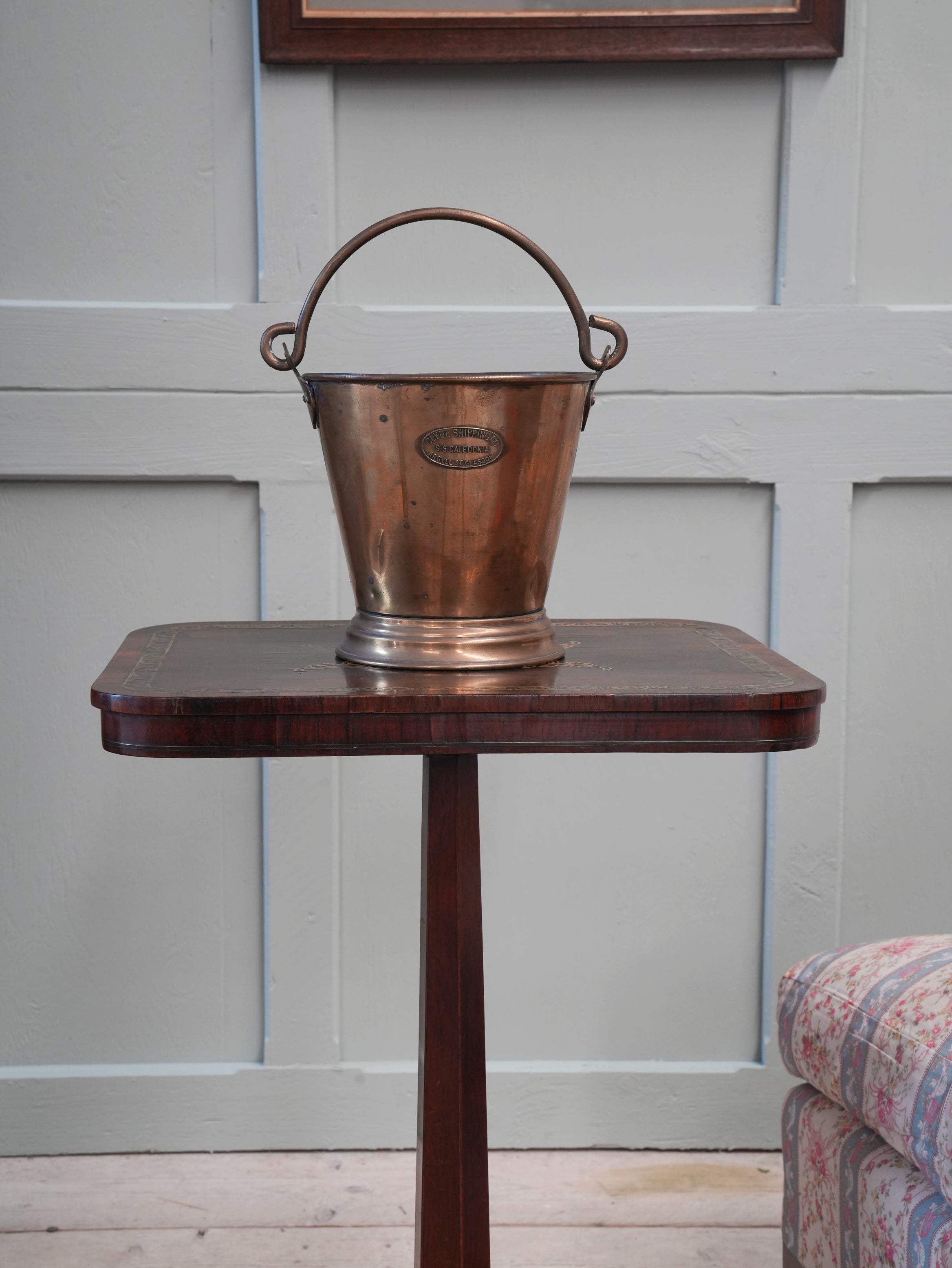 A Brass "S.S. Caledonia" Bucket