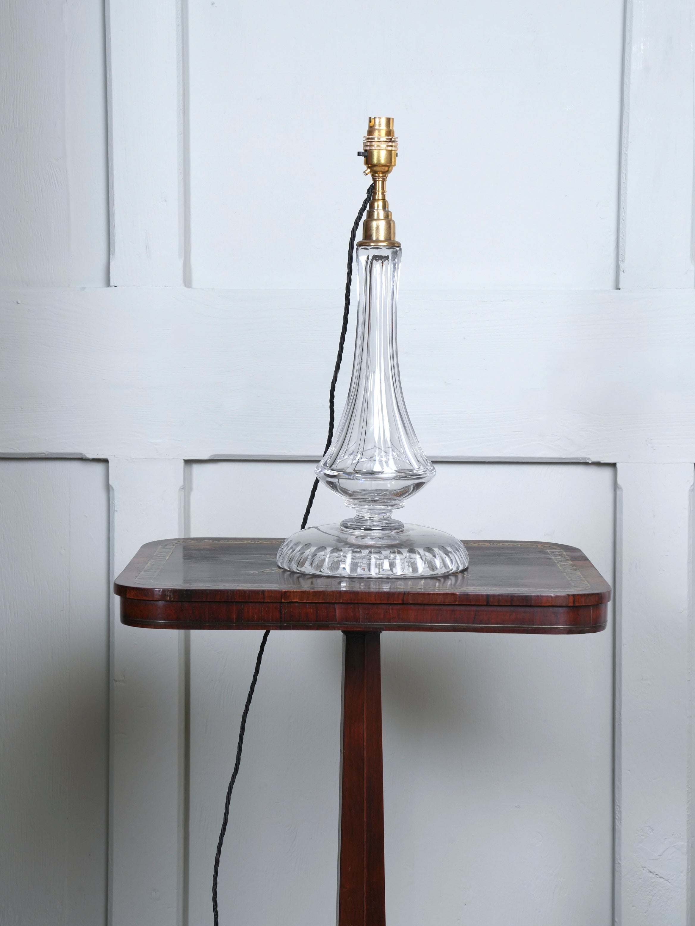 A 19th Century Cut Glass Table Lamp