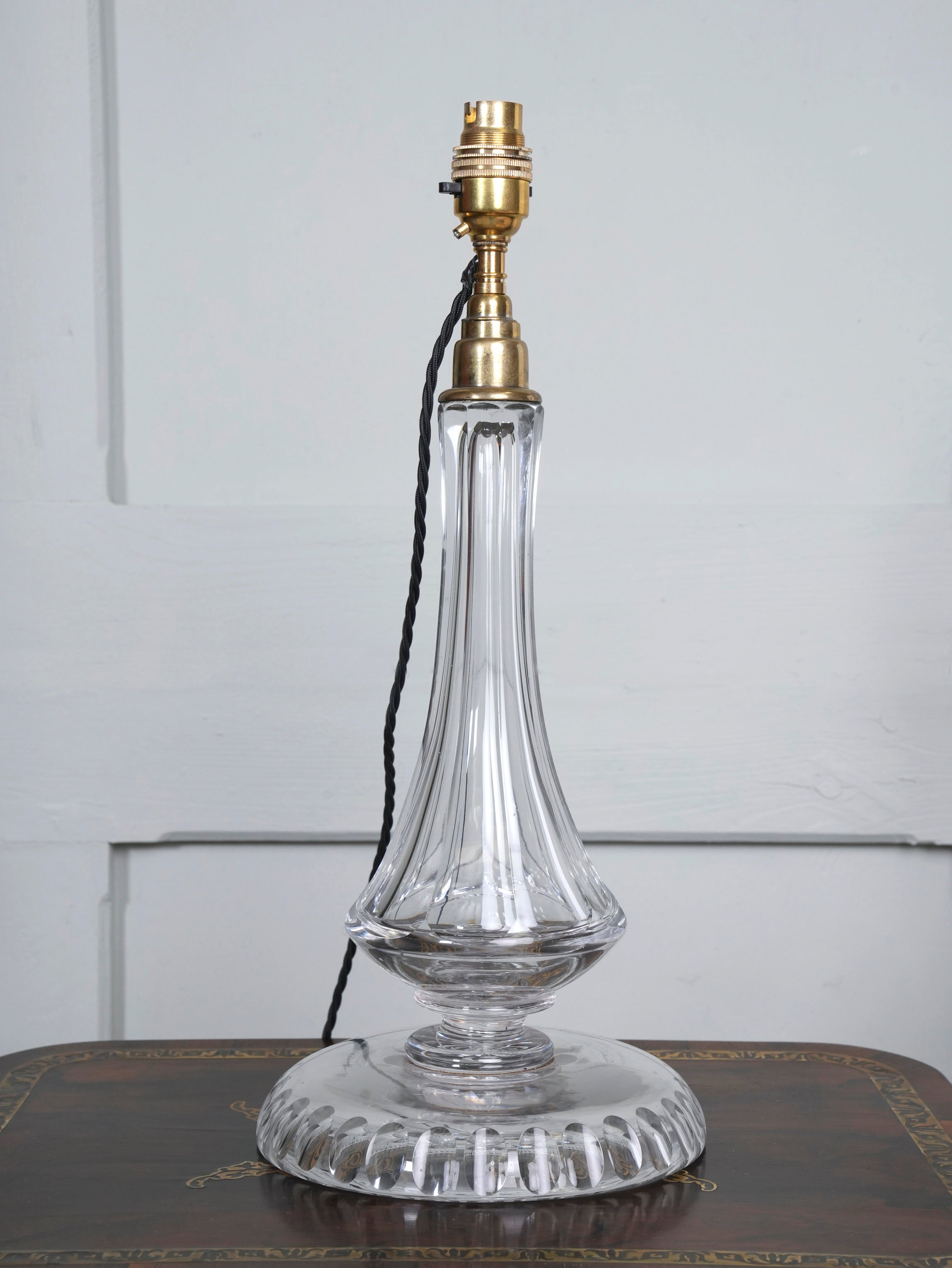 A 19th Century Cut Glass Table Lamp