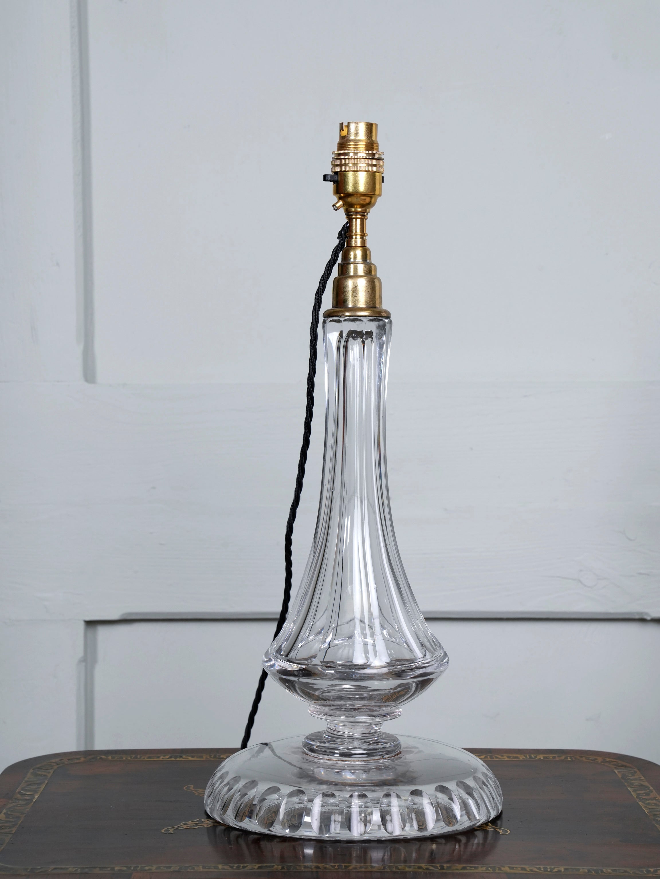 A 19th Century Cut Glass Table Lamp