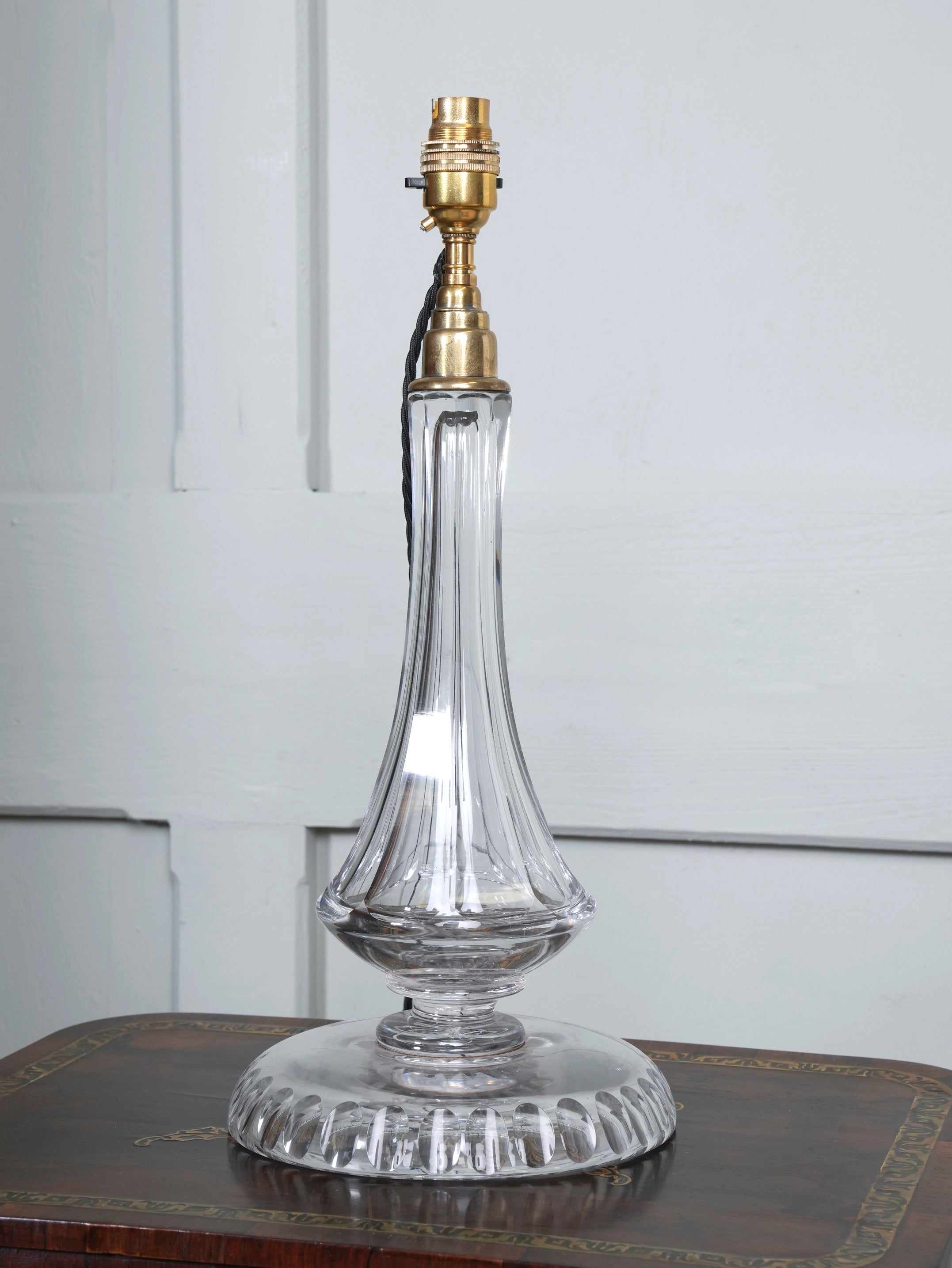 A 19th Century Cut Glass Table Lamp