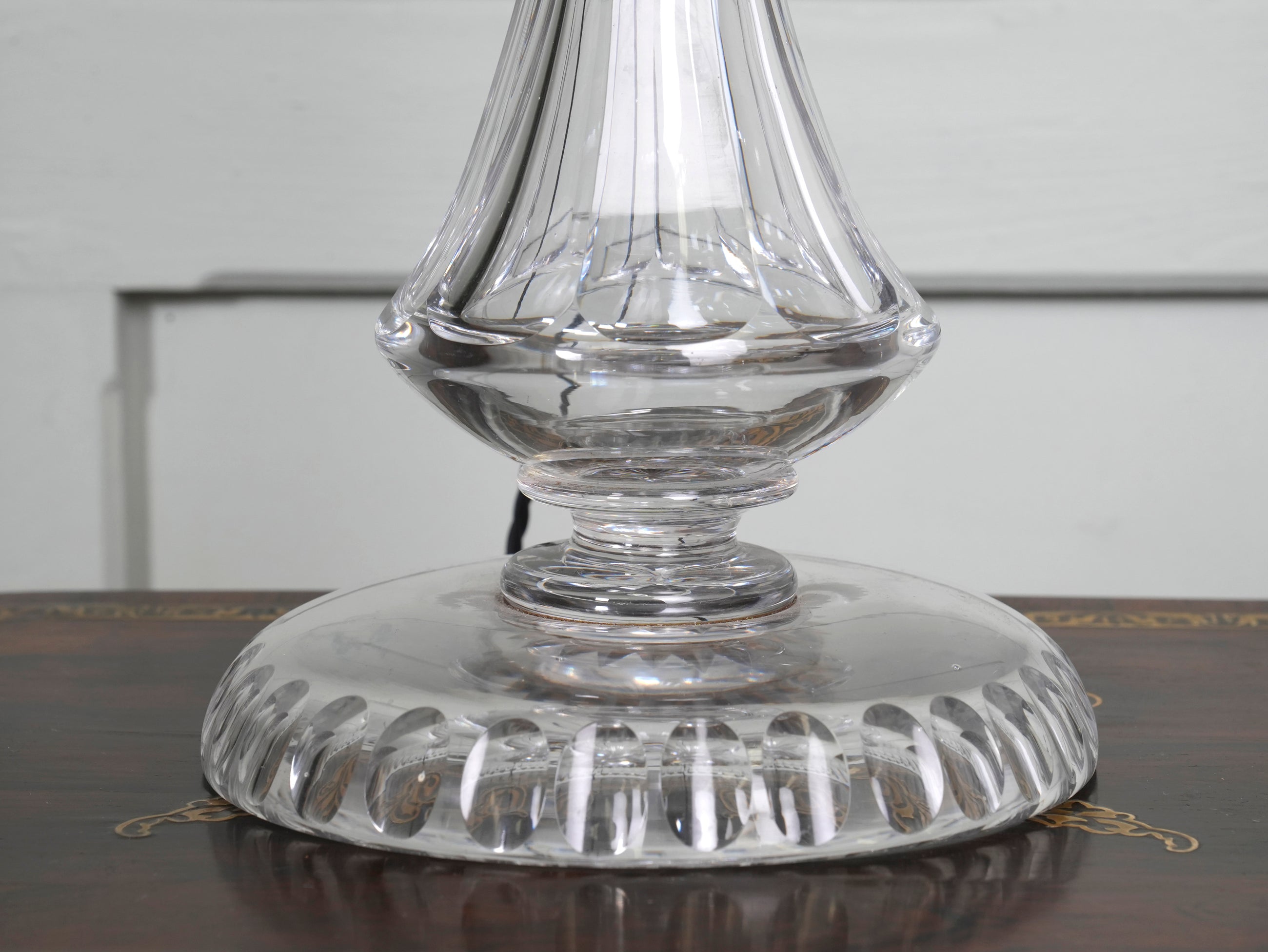 A 19th Century Cut Glass Table Lamp