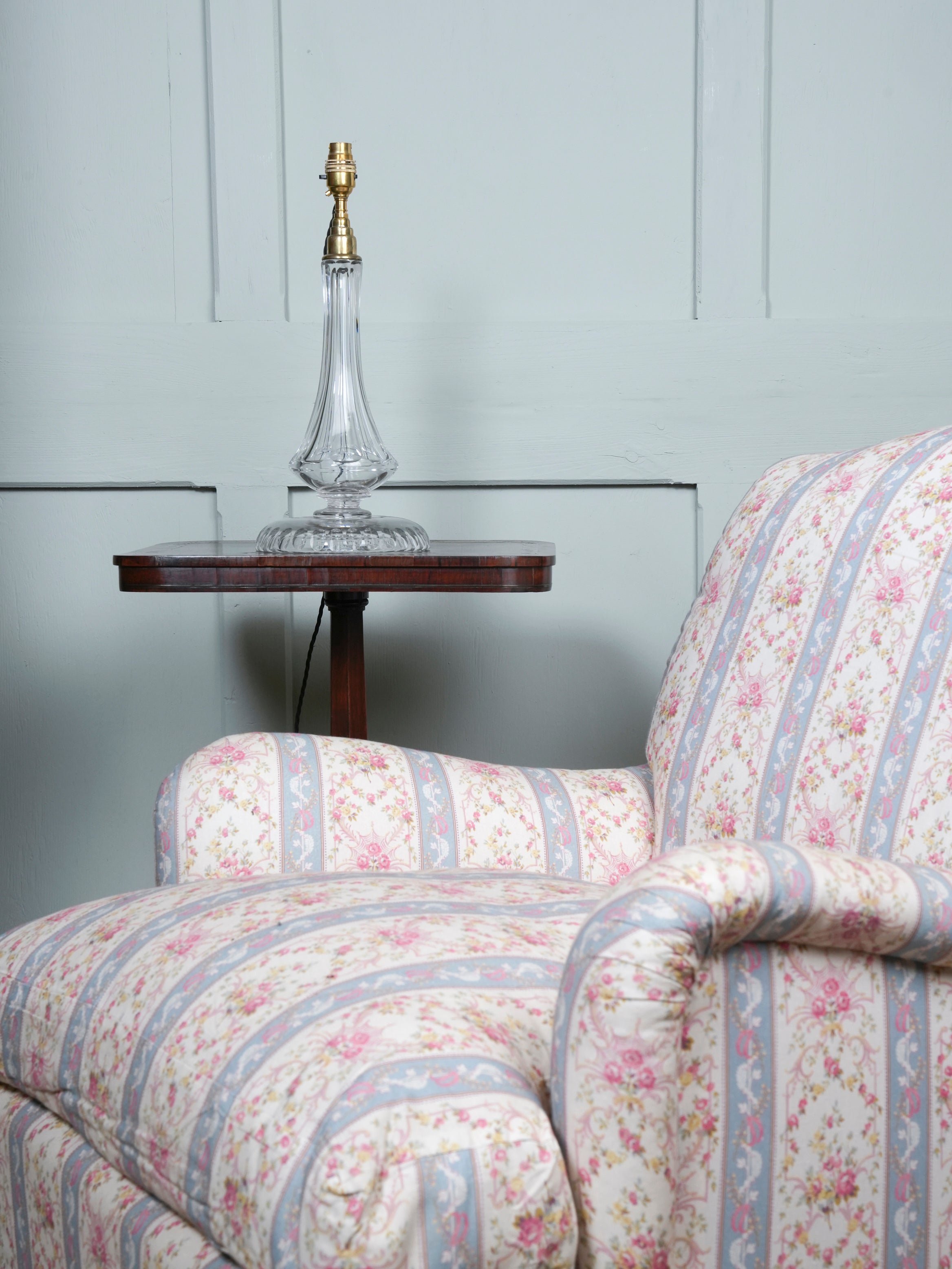 A 19th Century Cut Glass Table Lamp