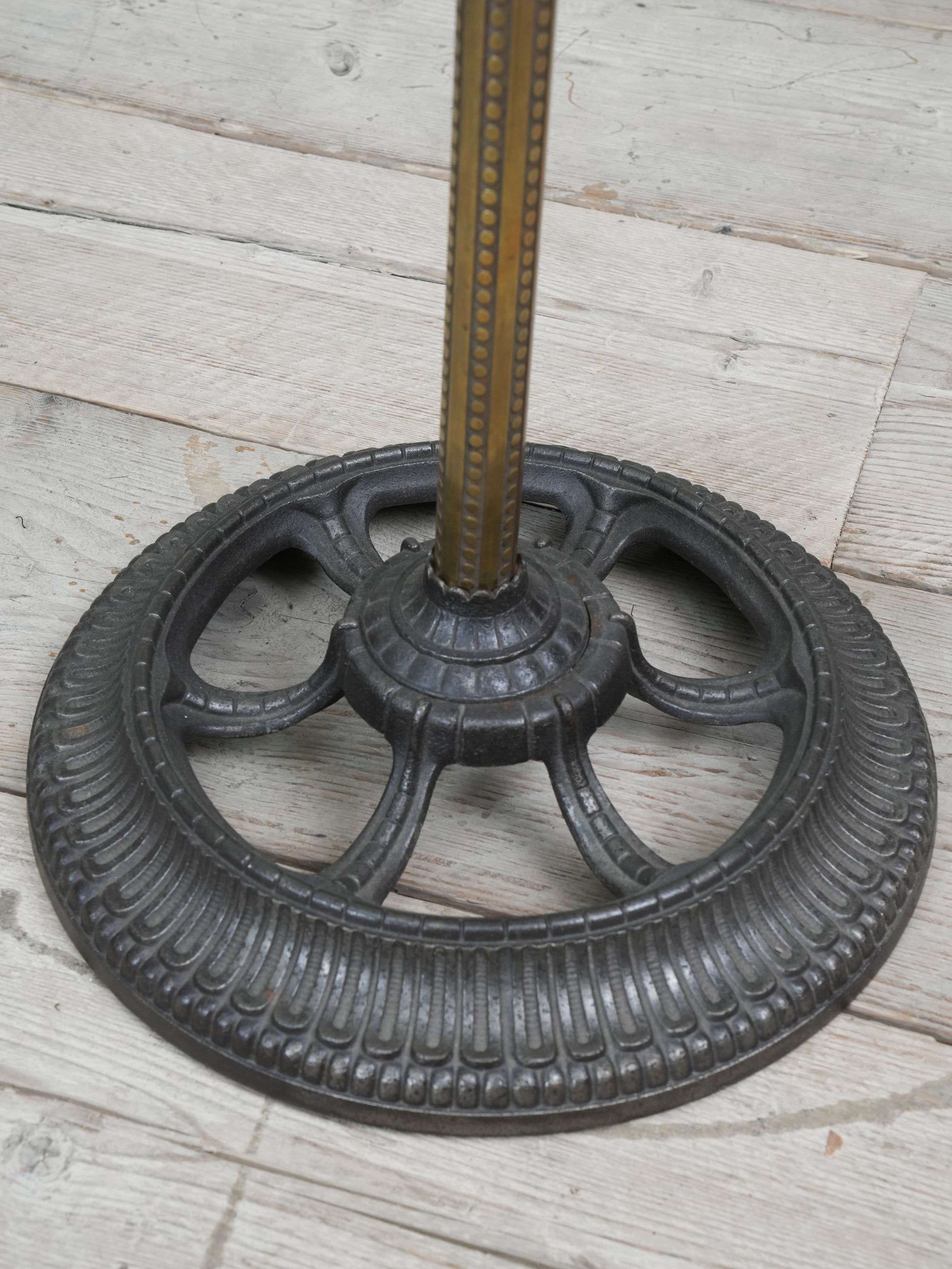 A Cast Iron & Brass Stick Stand