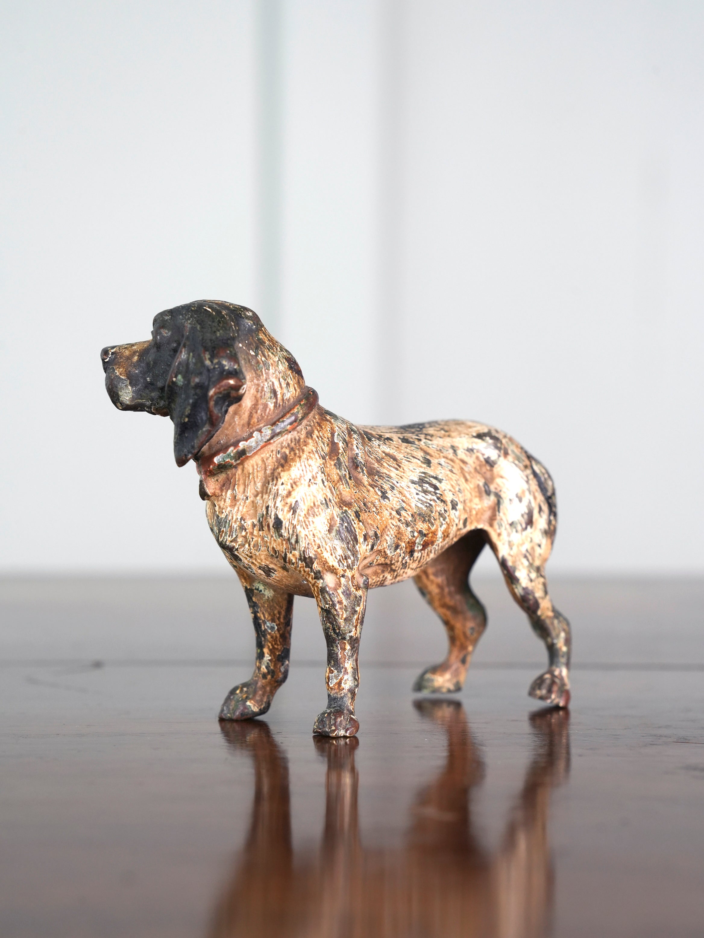 An Austrian Cold Painted Bronze Spaniel