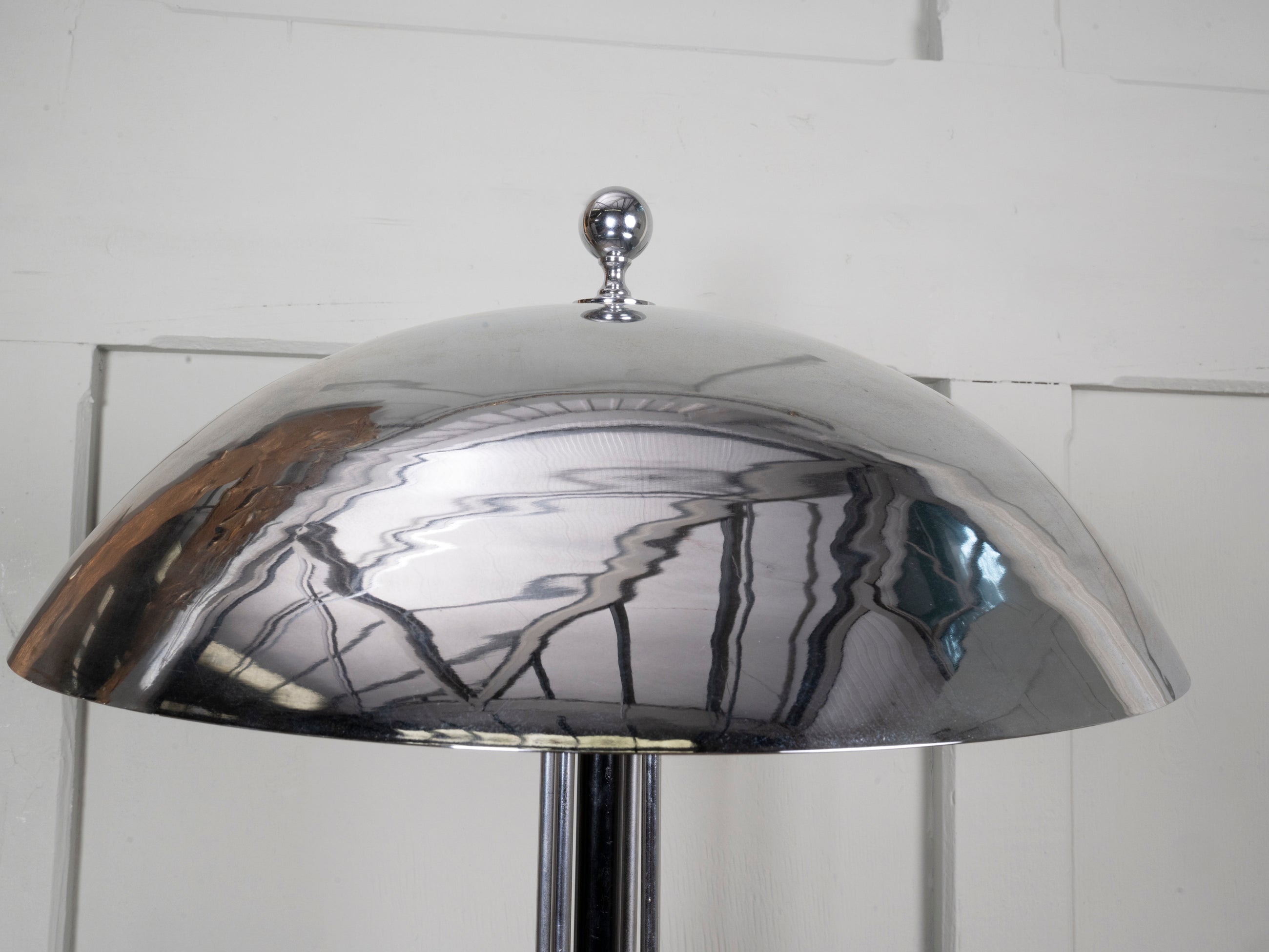 An Ebonised Beech & Nickel Plated Table Lamp