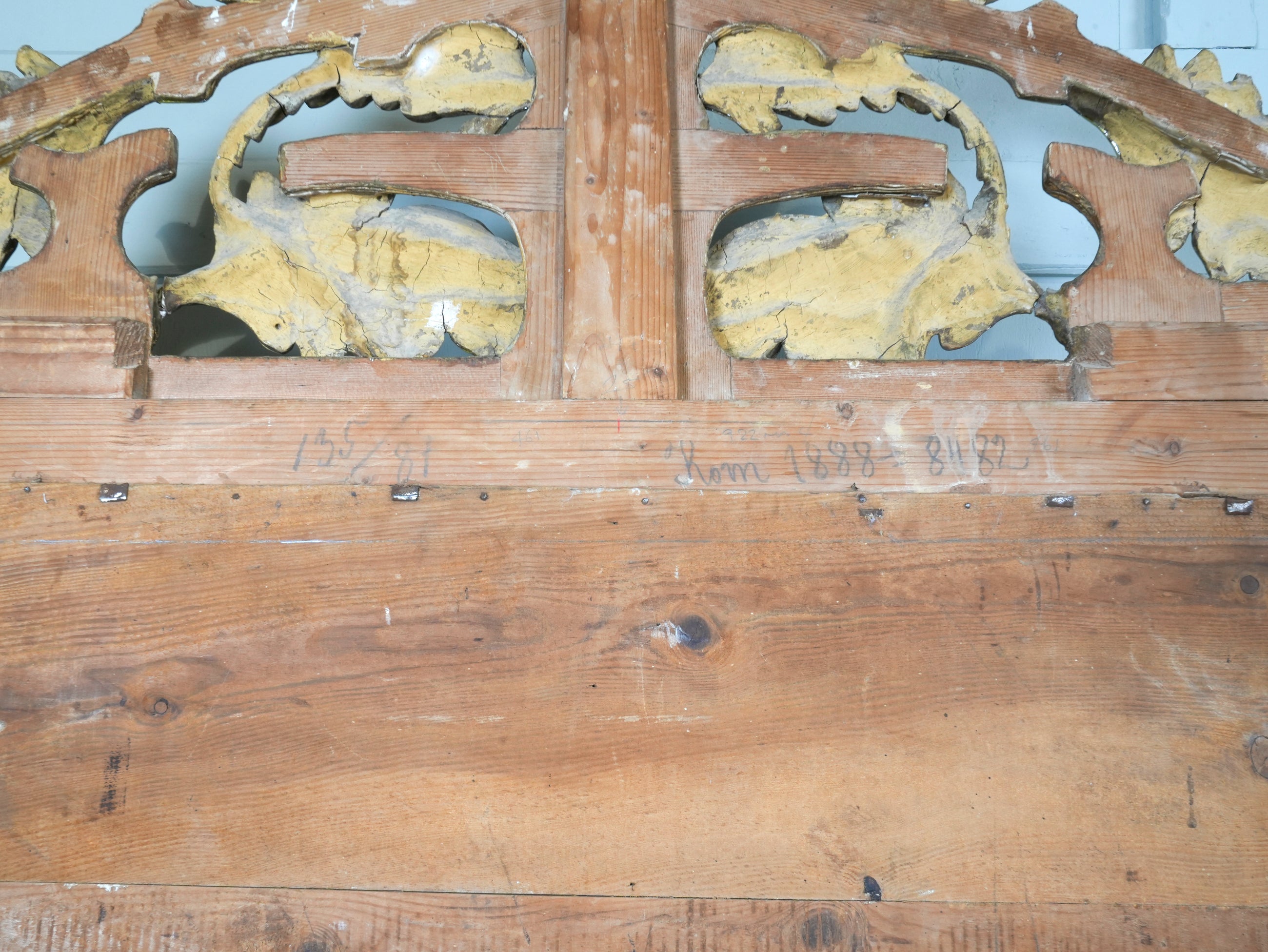 A 19th Century Baltic Faux Timber Gilt Mirror