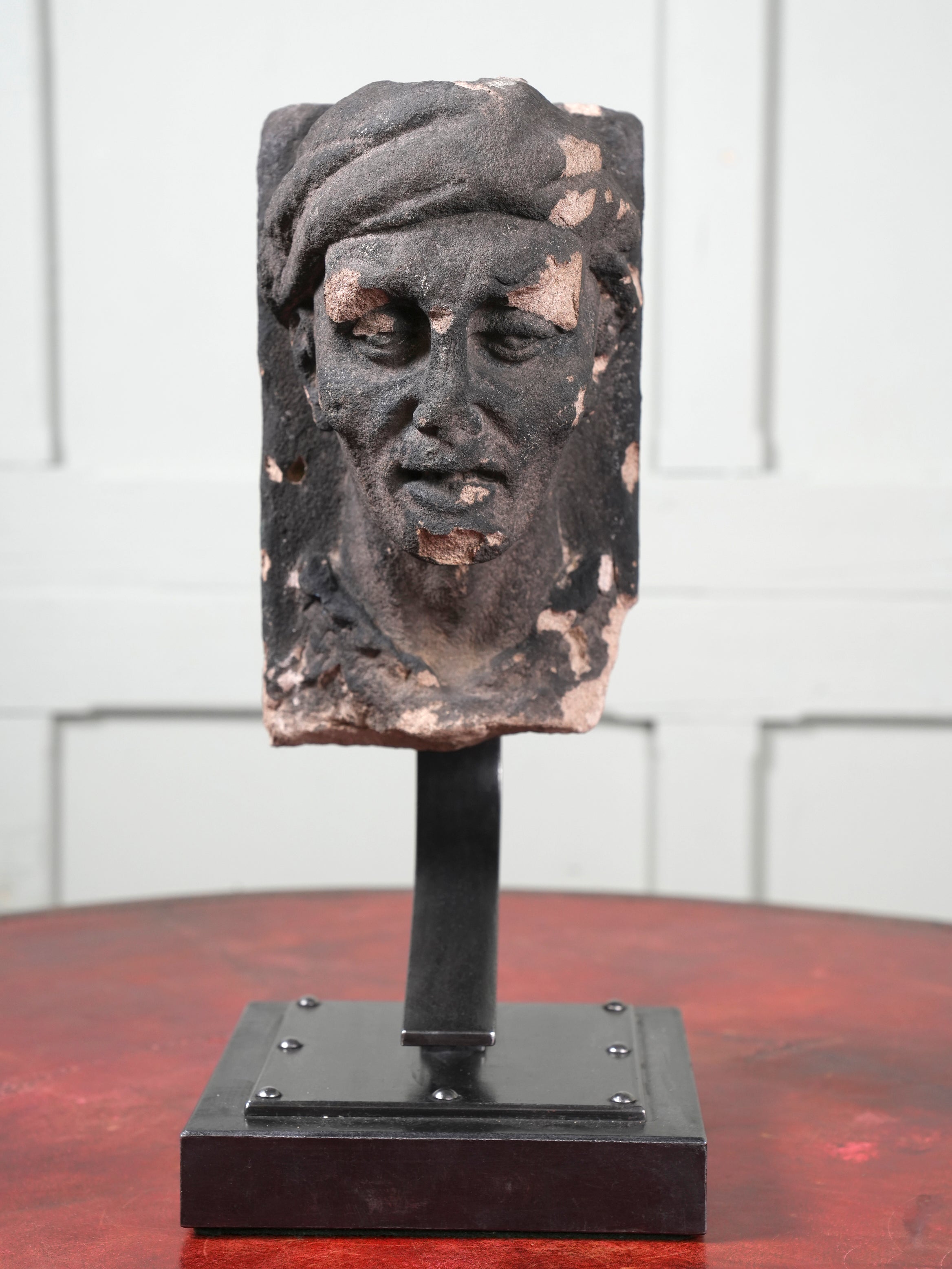 A 19th Century Carved Sand Stone Male Bust