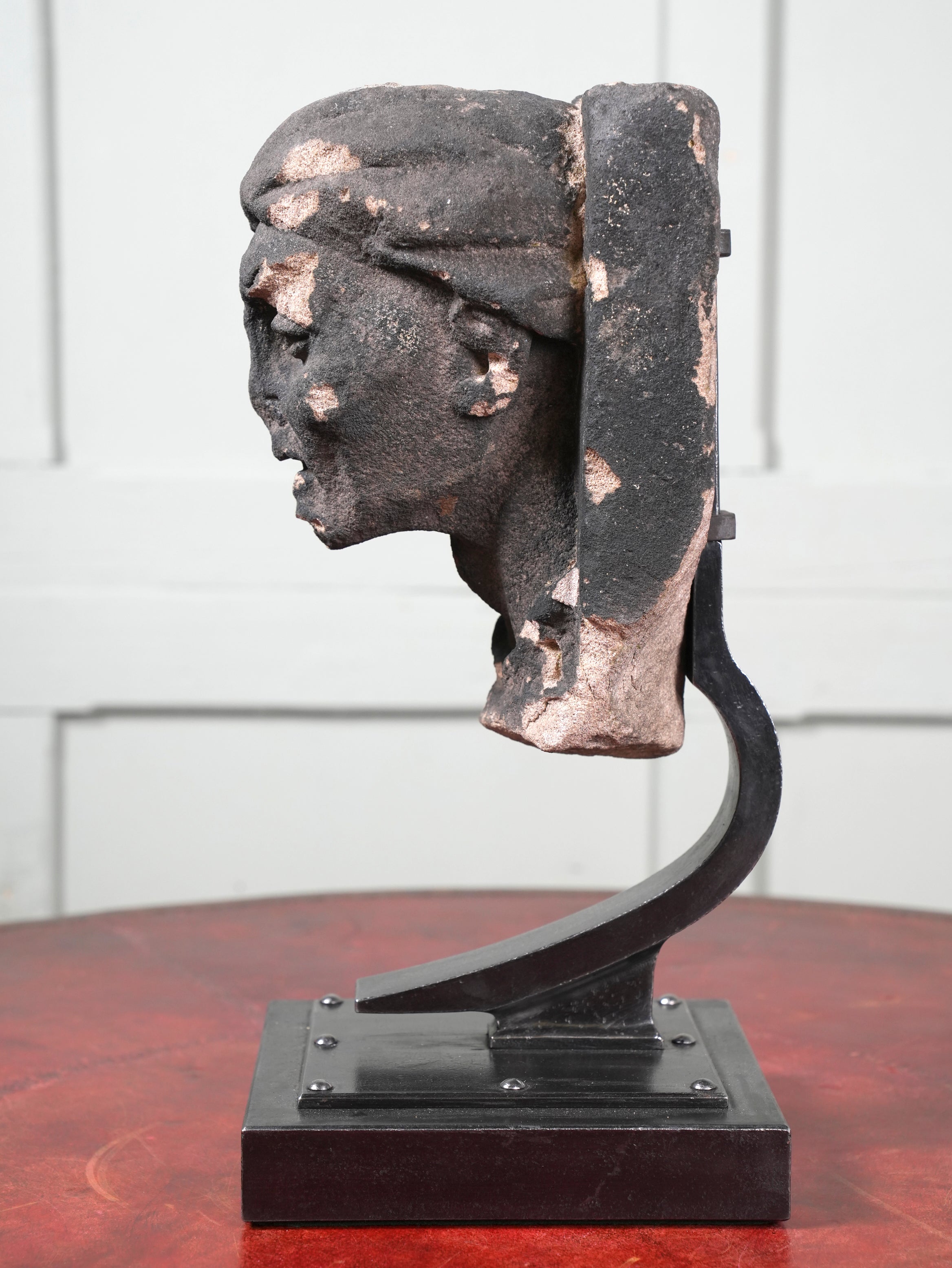 A 19th Century Carved Sand Stone Male Bust