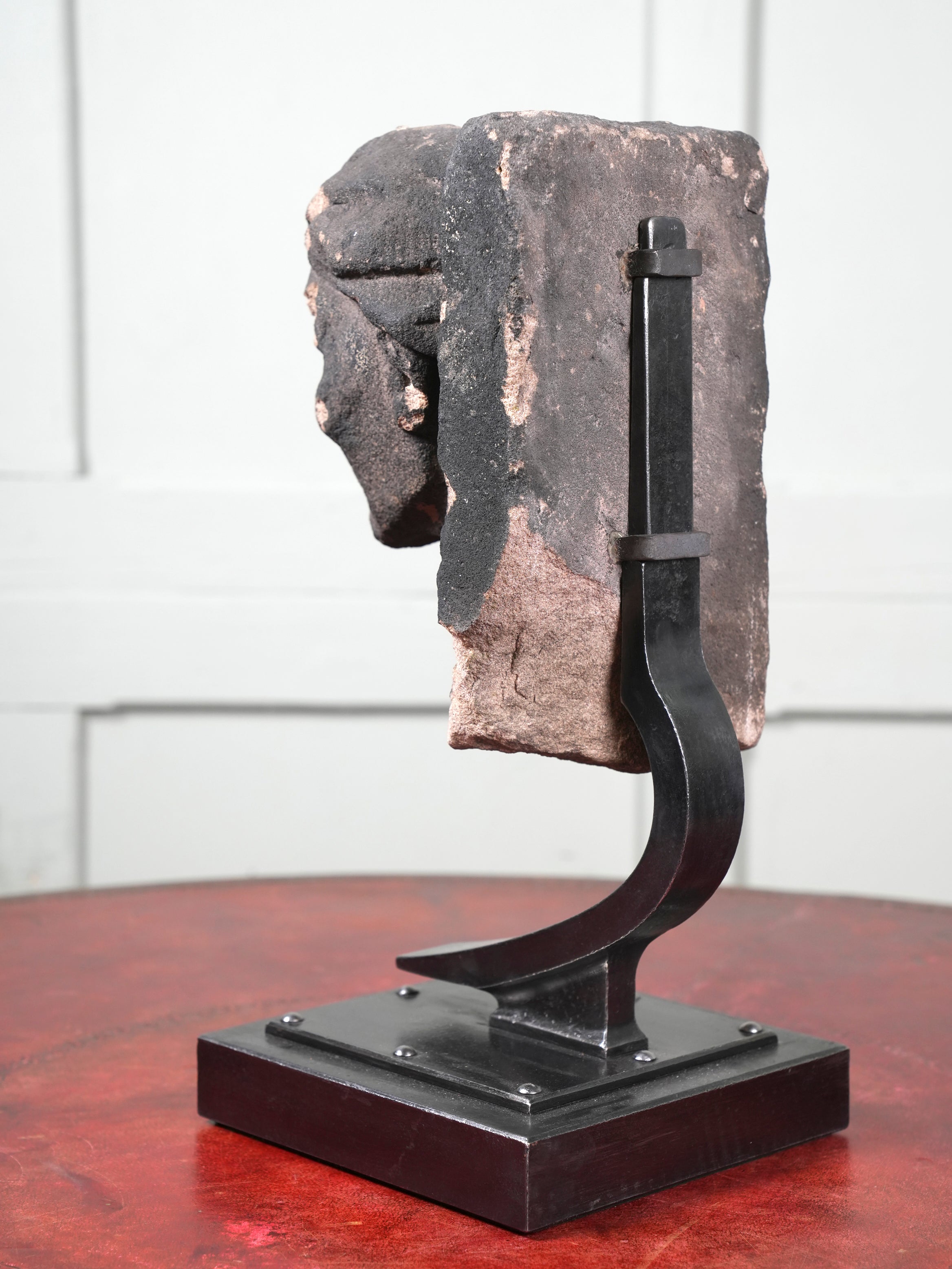 A 19th Century Carved Sand Stone Male Bust