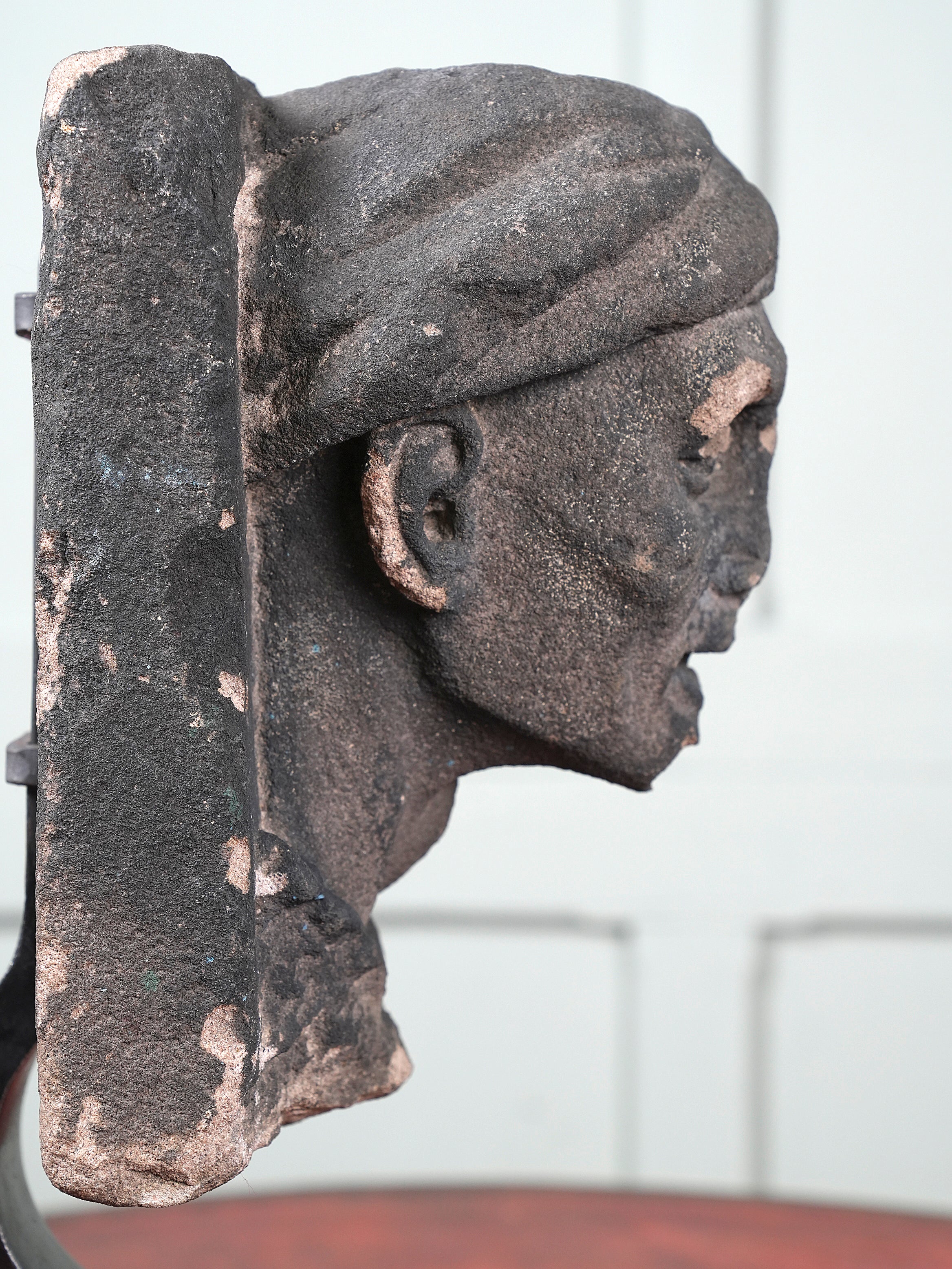 A 19th Century Carved Sand Stone Male Bust