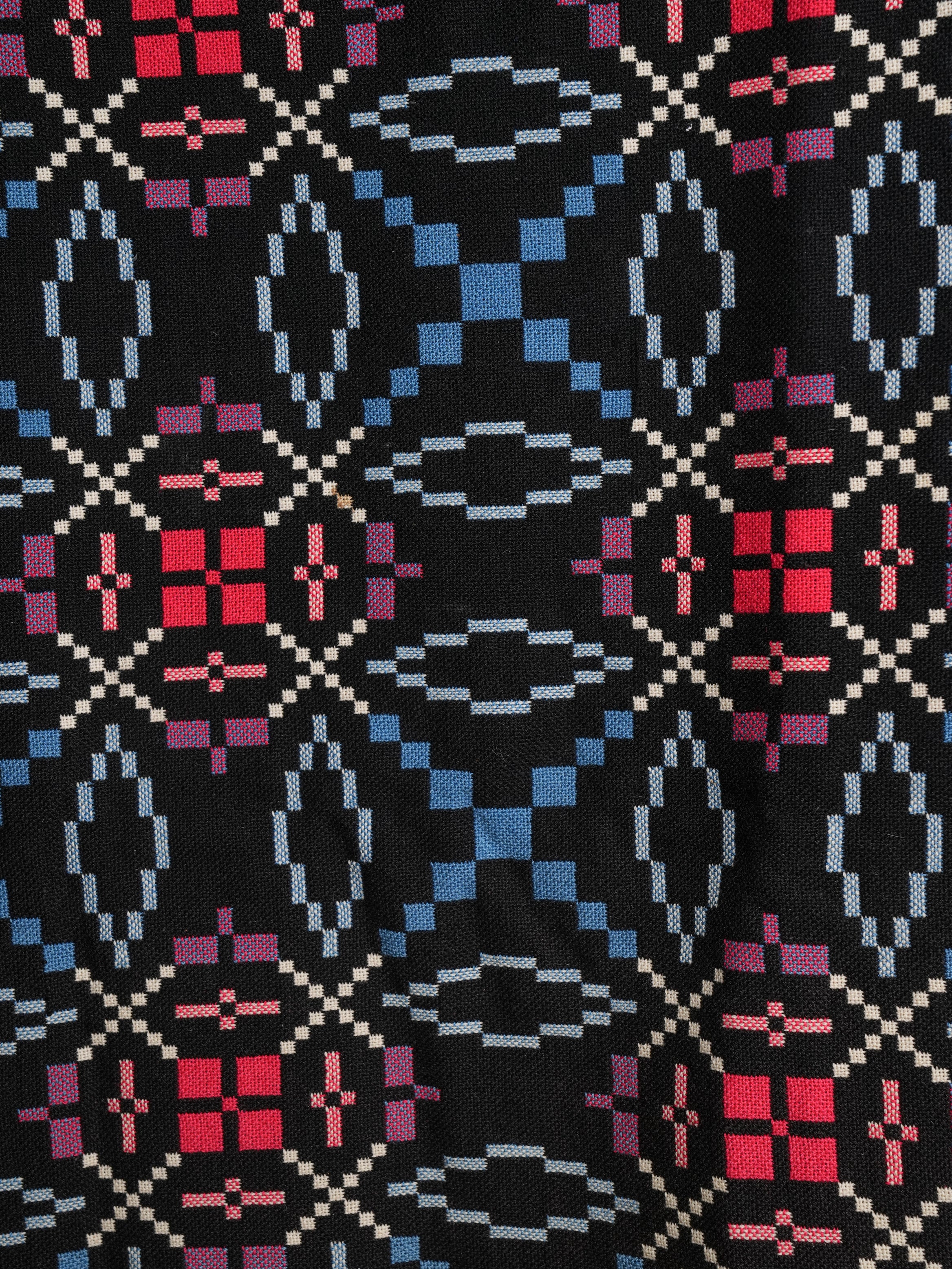 A Welsh “Liquorice Allsort” Tapestry Blanket