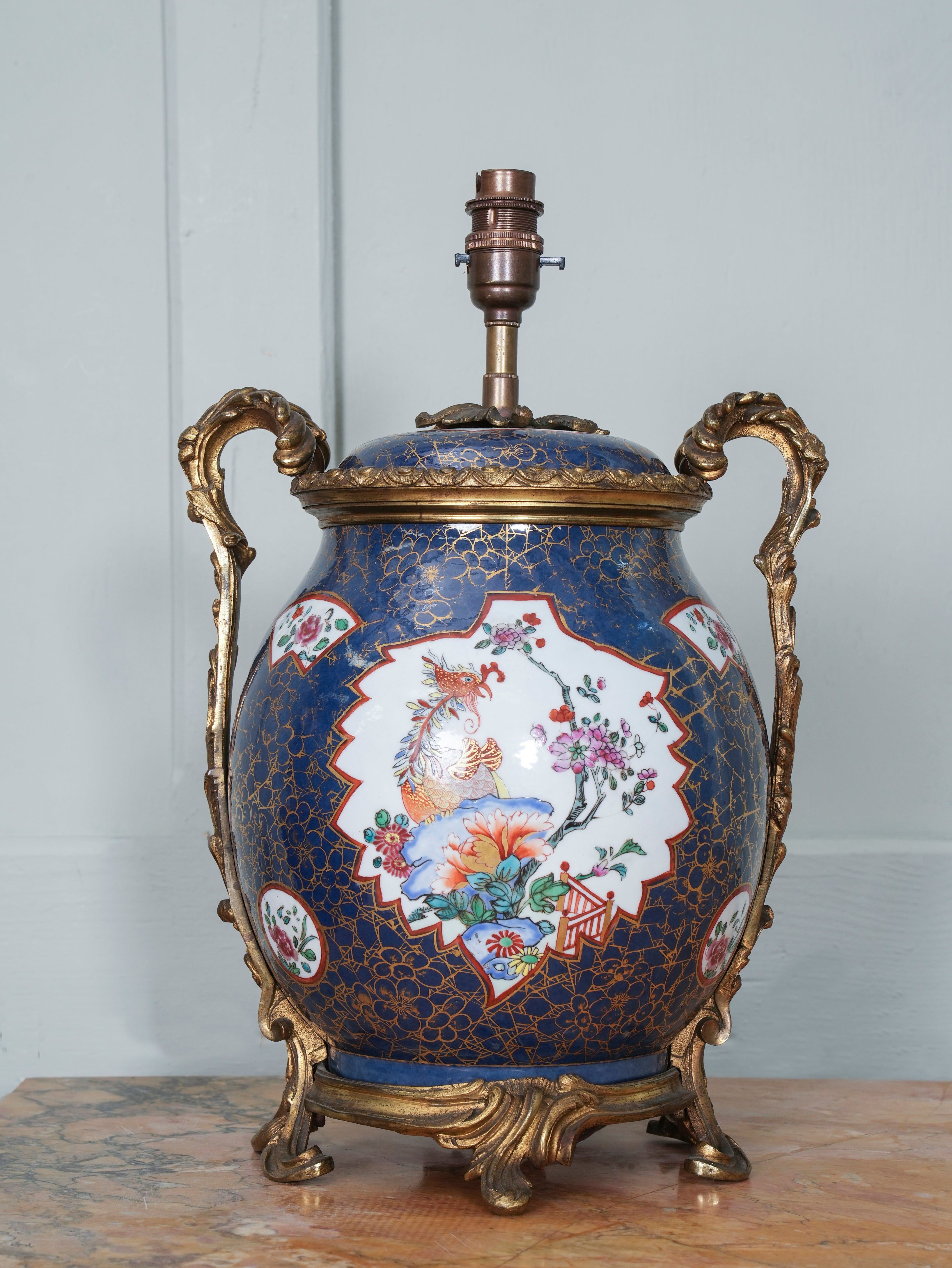 A 19th Century Ormolu Mounted Japanese Jar Table Lamp