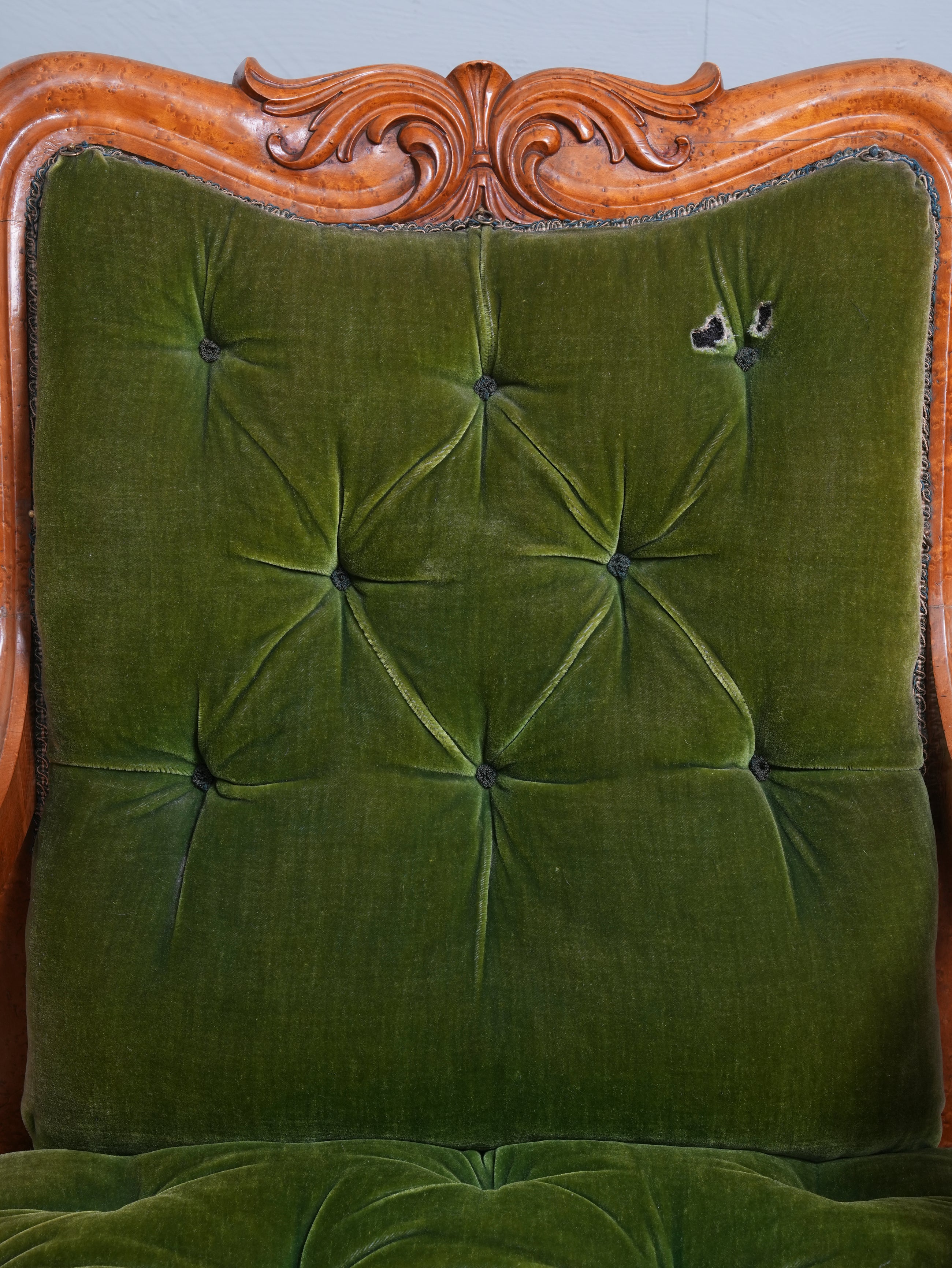 A William IV Birds Eye Maple Armchair