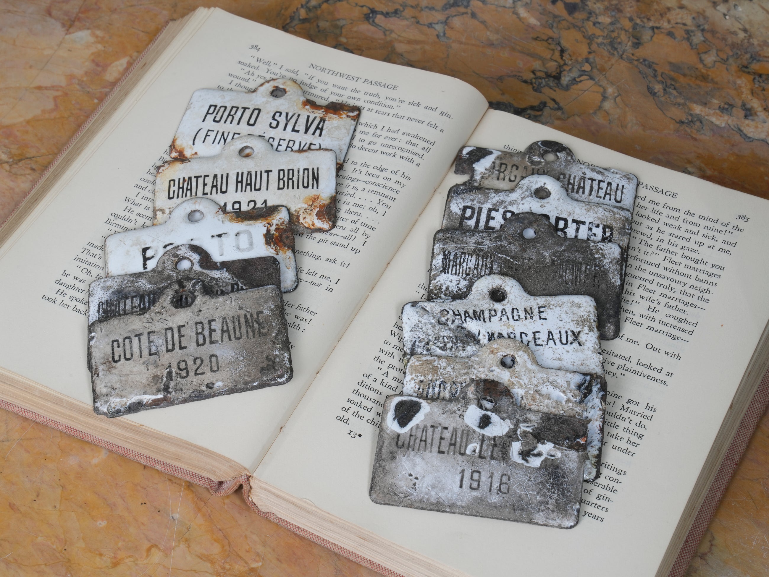 A Collection of French Wine Cellar Labels