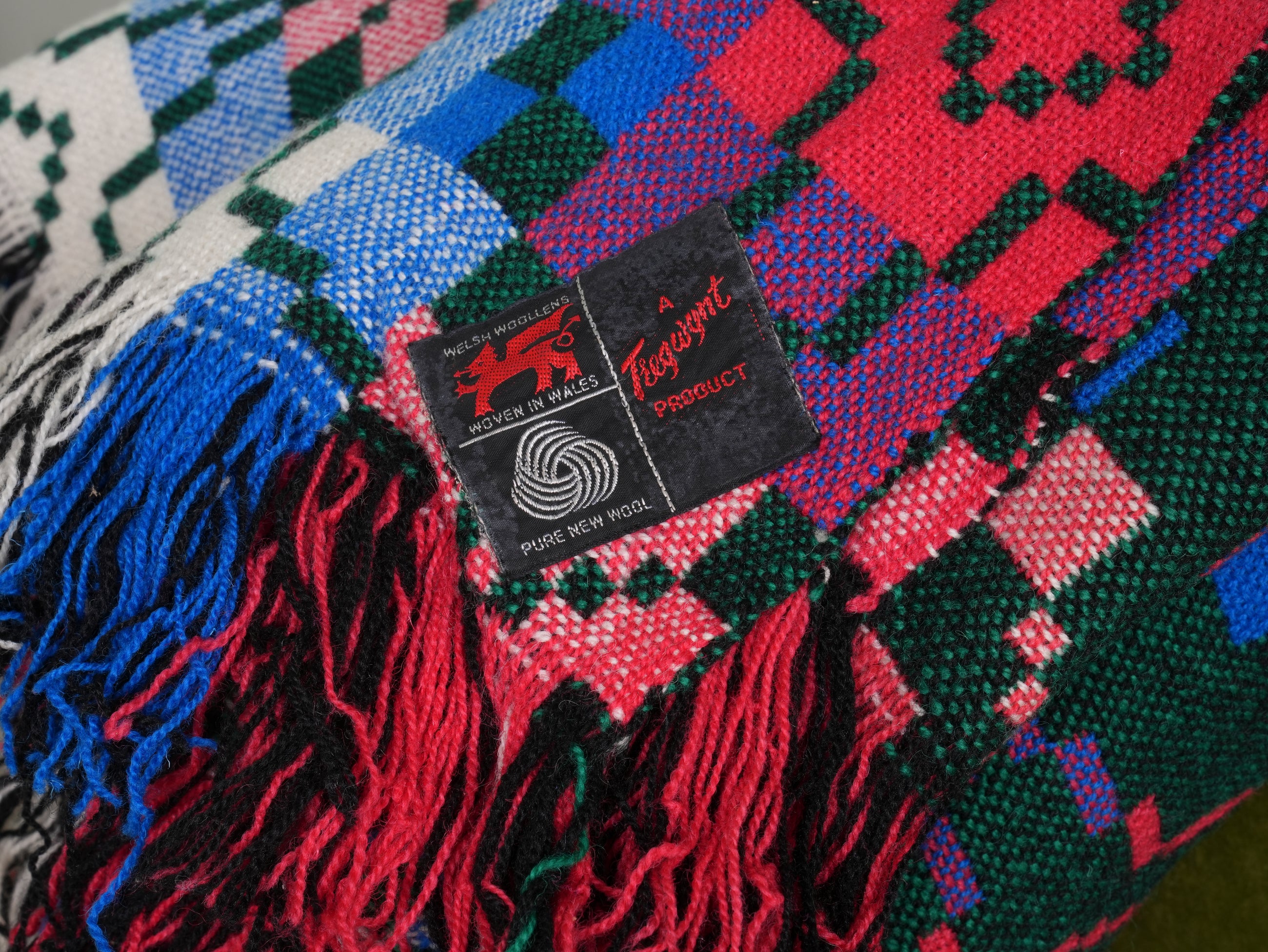 A Tregwynt Mill Welsh Tapestry Blanket