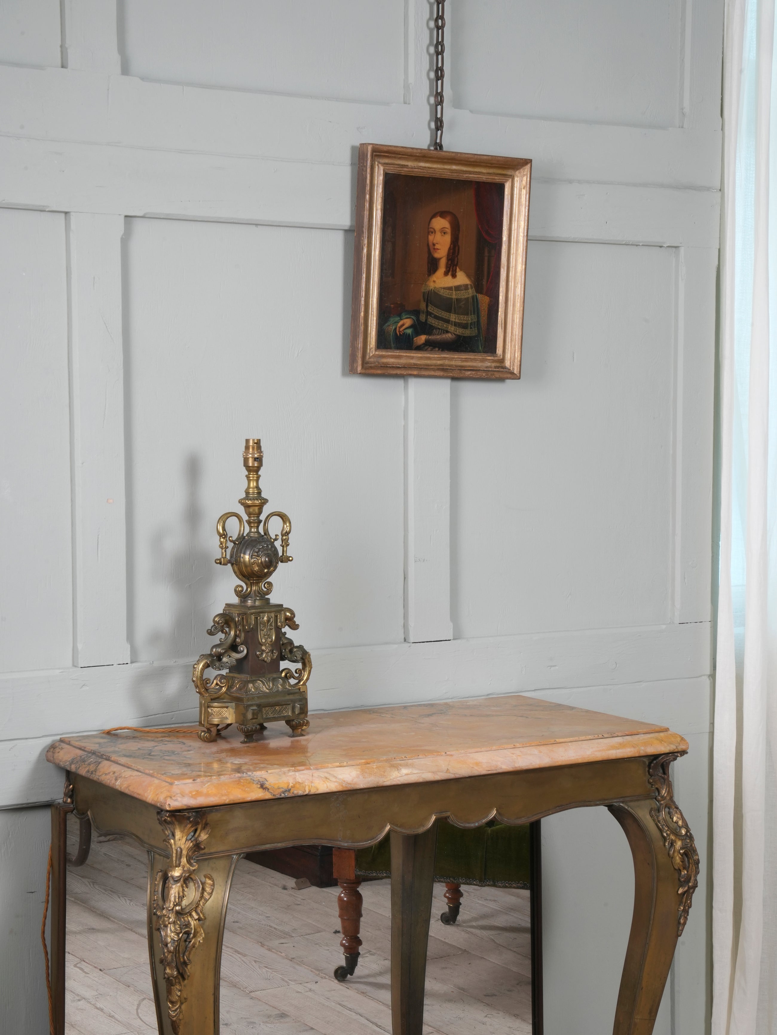 18th Century Oil on Tin of Martha Barker