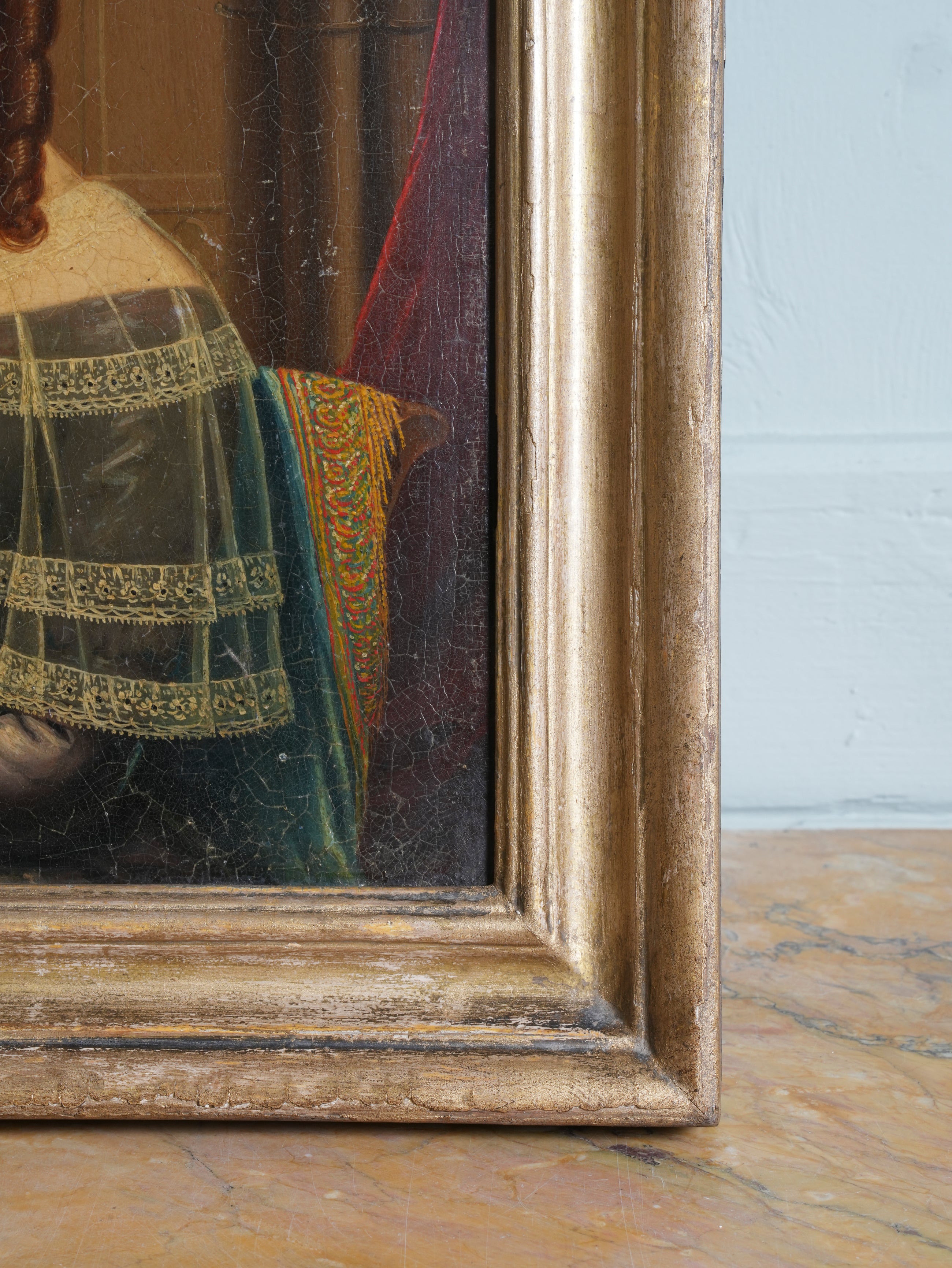 18th Century Oil on Tin of Martha Barker