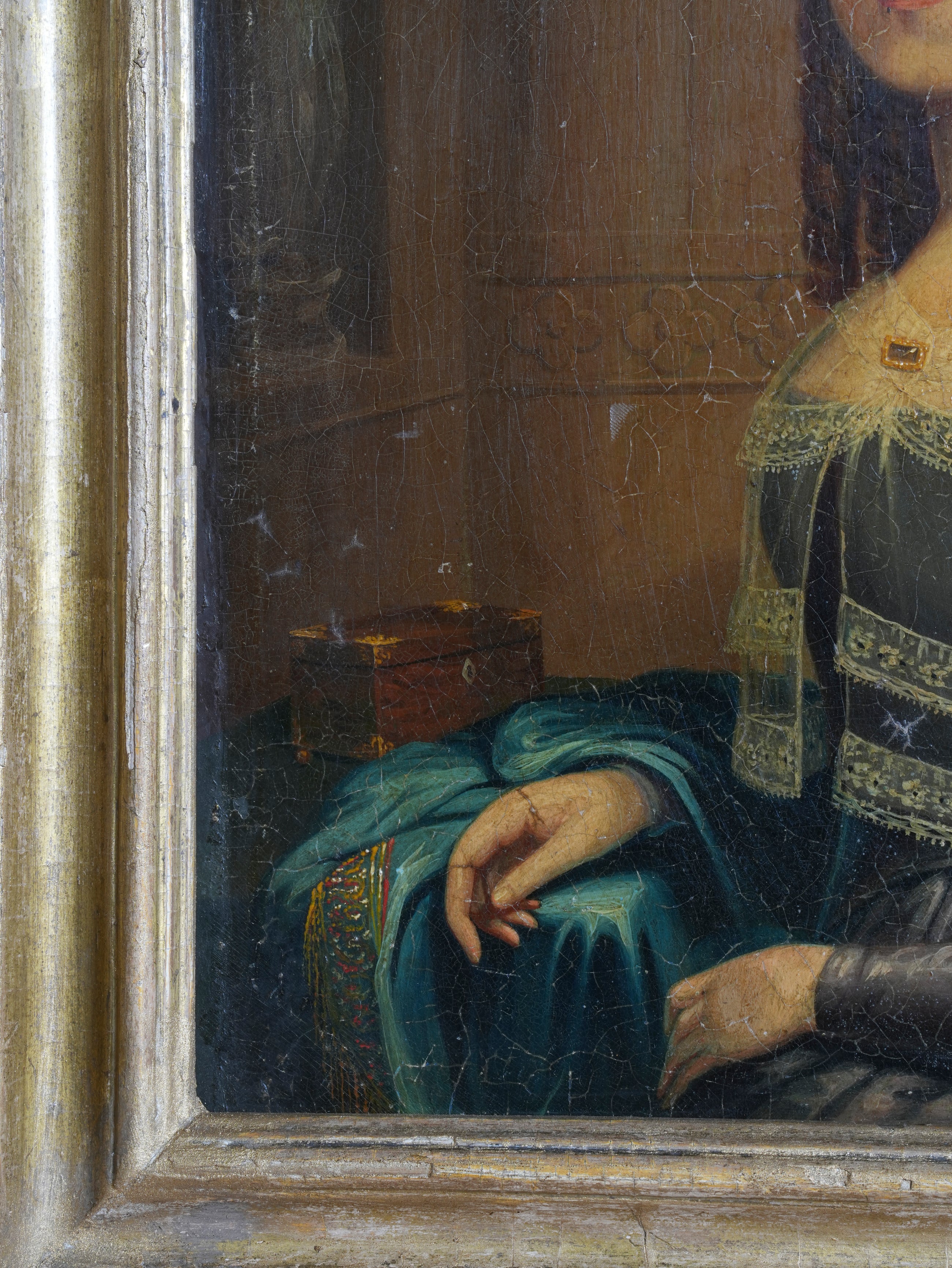 18th Century Oil on Tin of Martha Barker