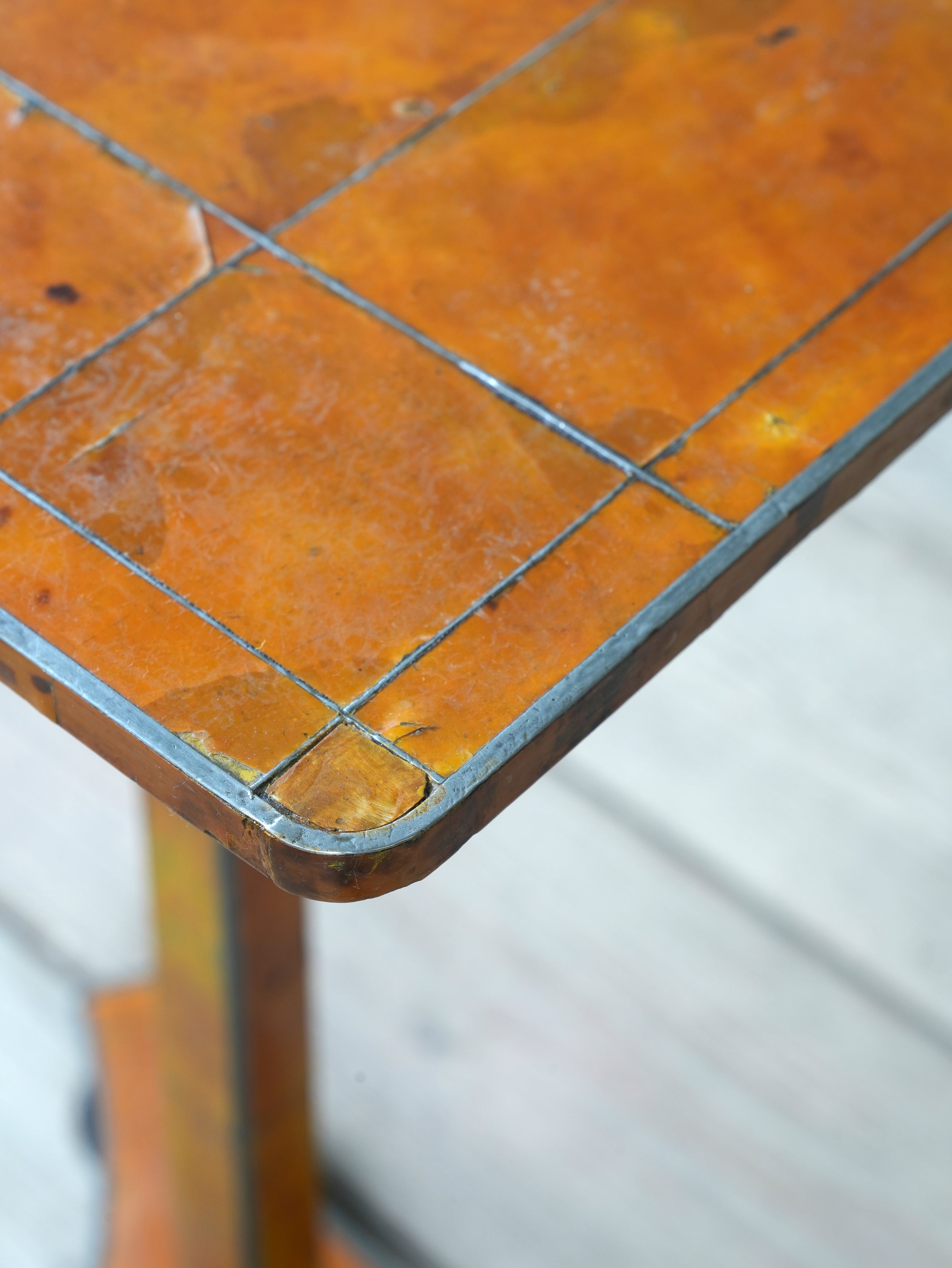 A Regency Tortoiseshell & Pewter Occasional Table