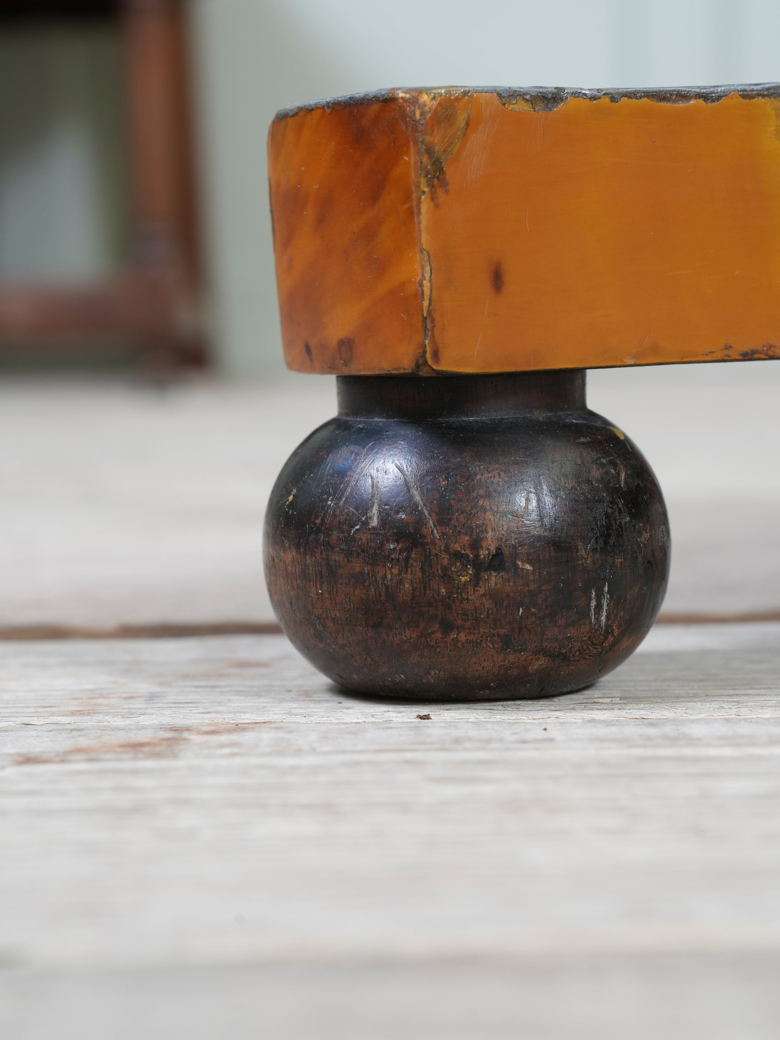 A Regency Tortoiseshell & Pewter Occasional Table