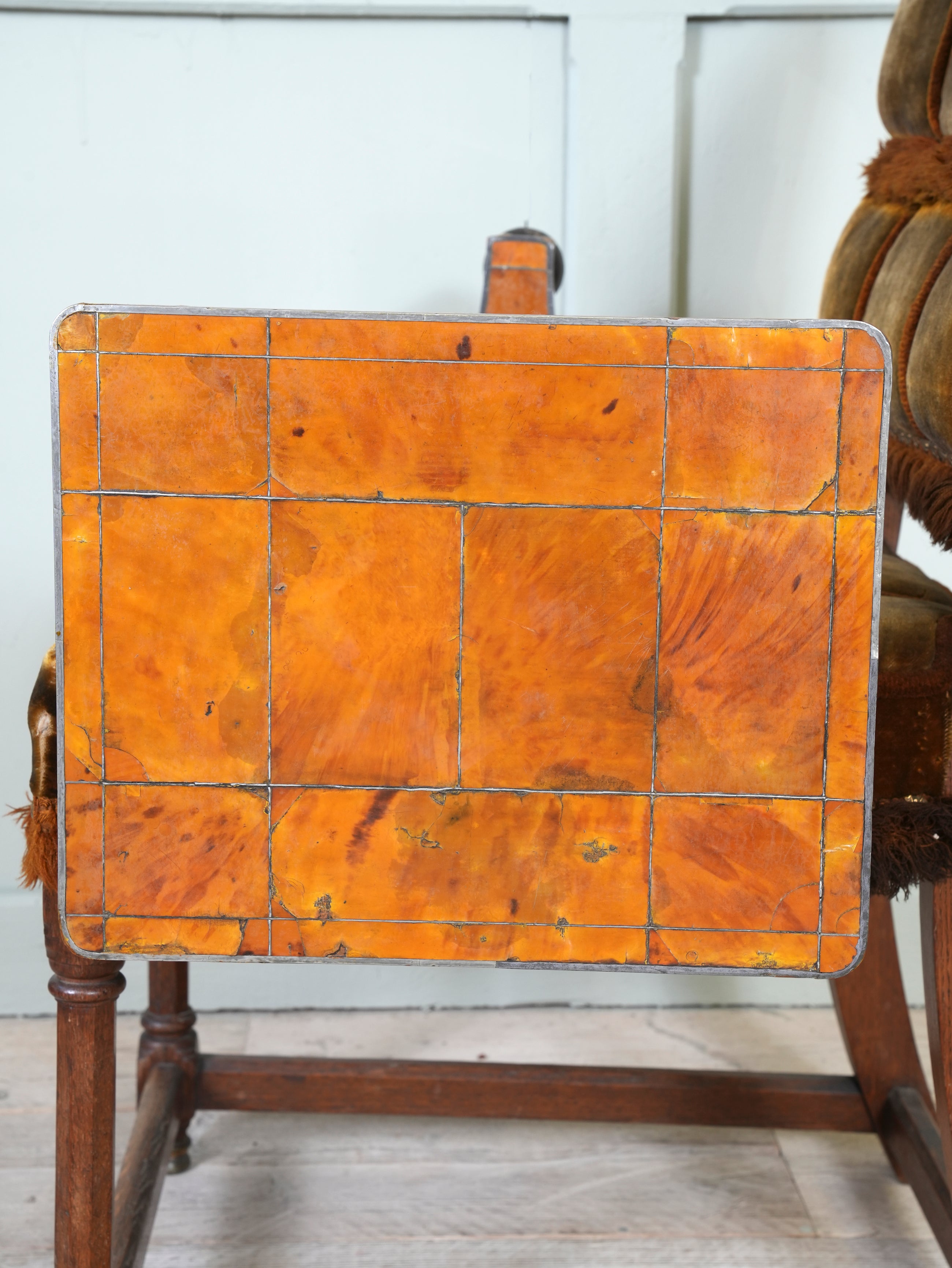 A Regency Tortoiseshell & Pewter Occasional Table