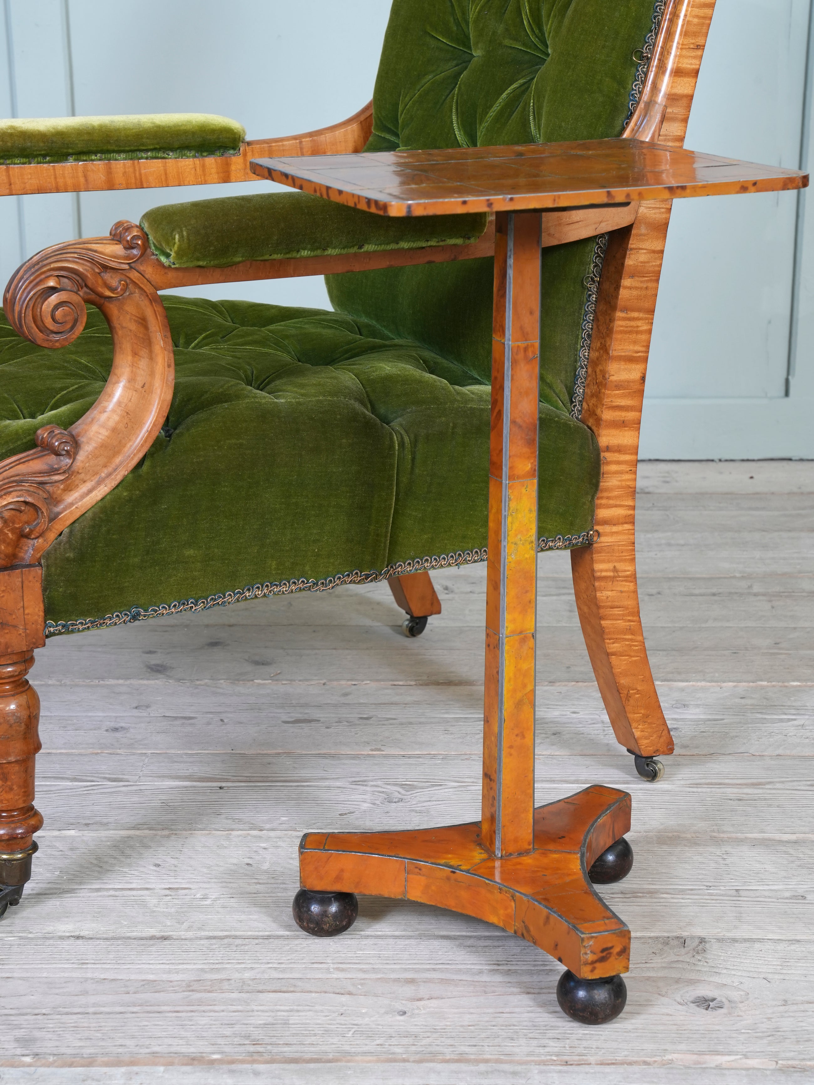 A Regency Tortoiseshell & Pewter Occasional Table