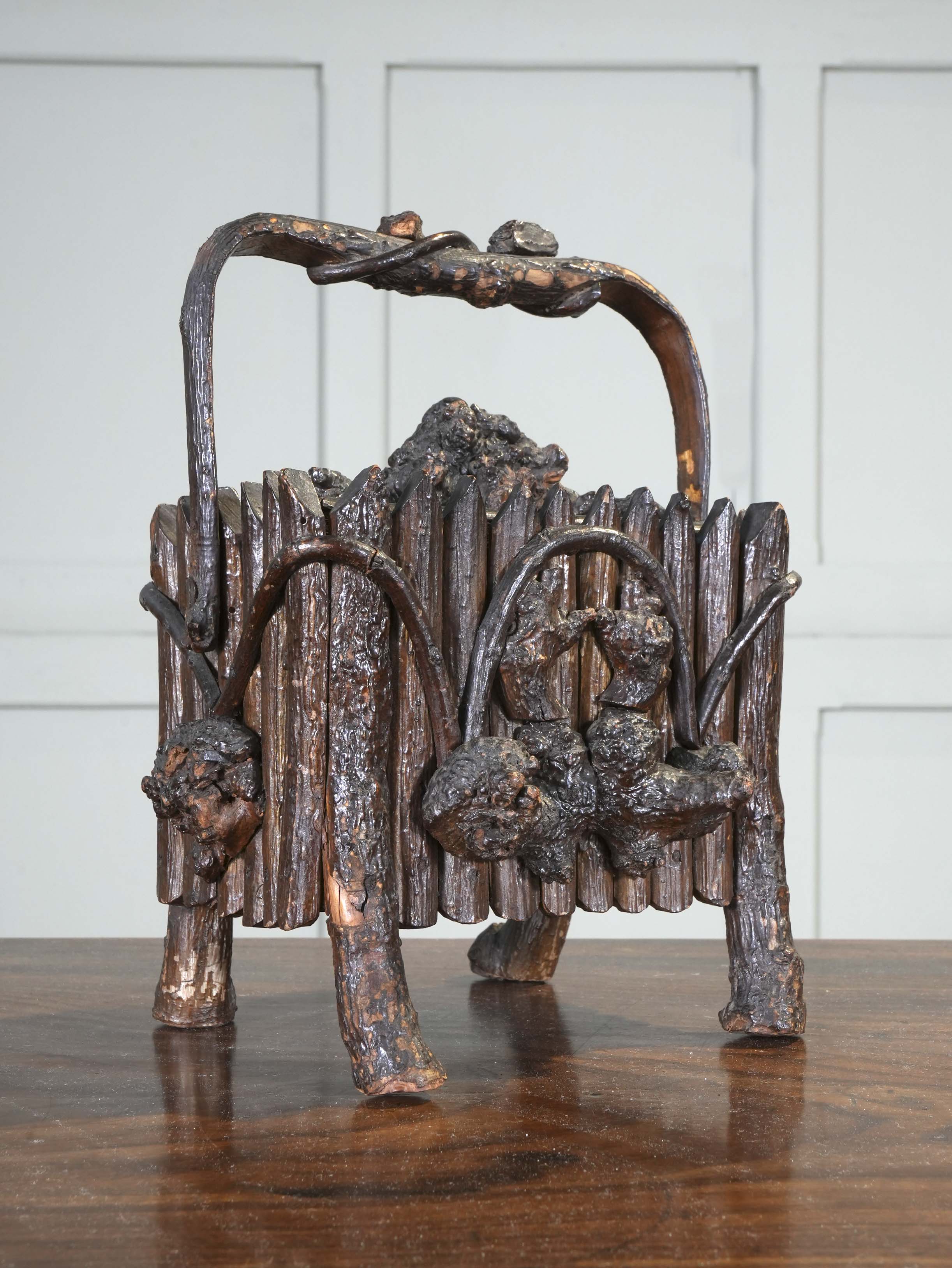 A Black Forest Briar Wood Trinket Box