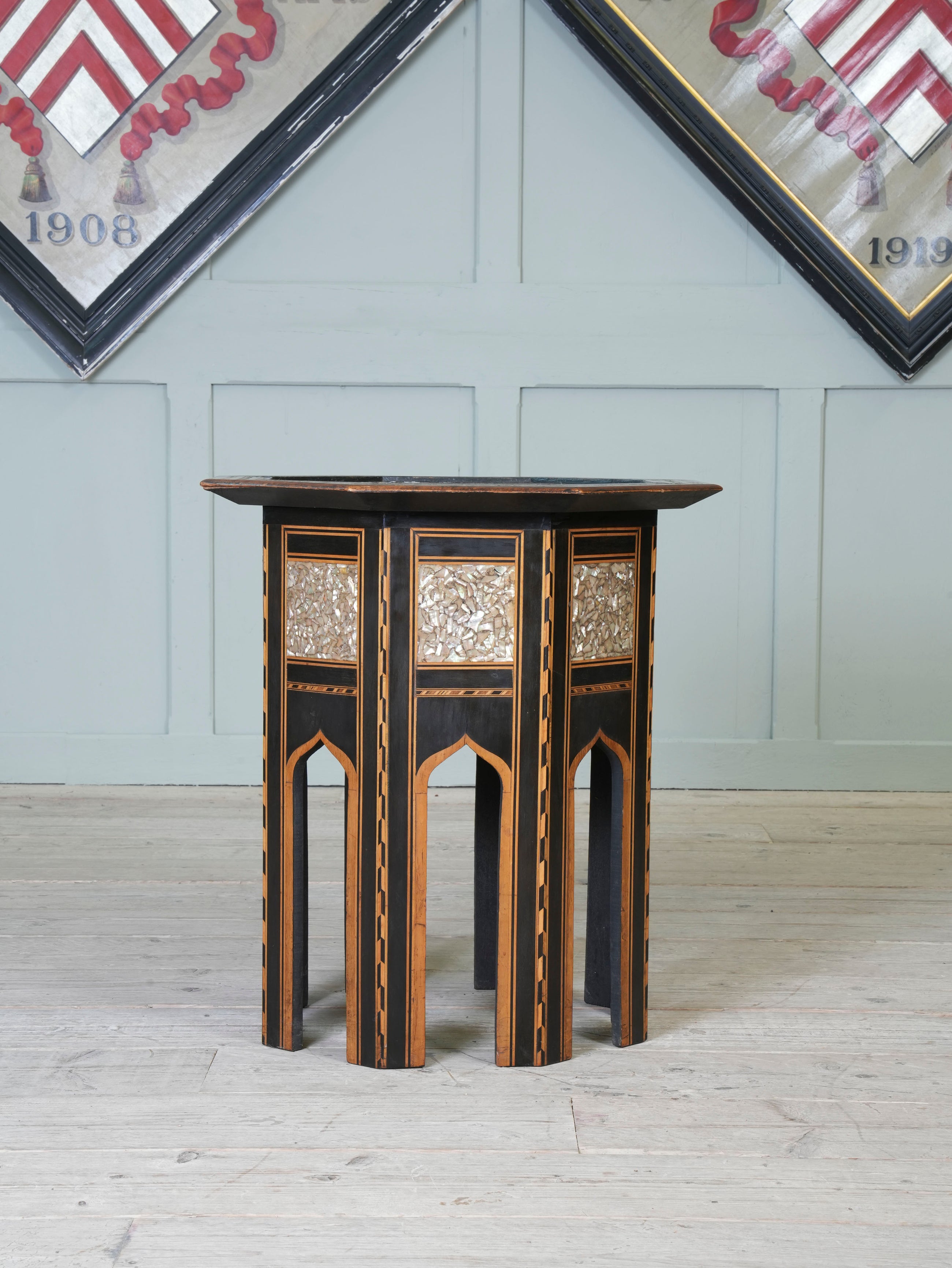 A Large Octagonal Ottoman Occasional Table