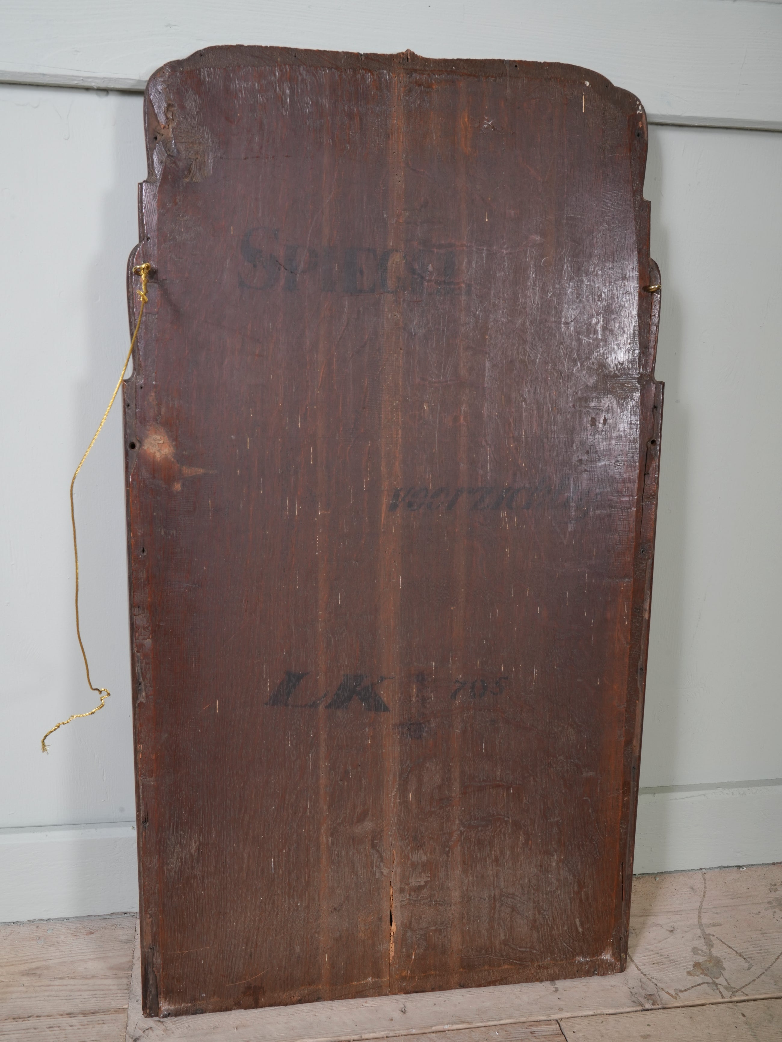 A Queen Anne Mahogany Pier Mirror