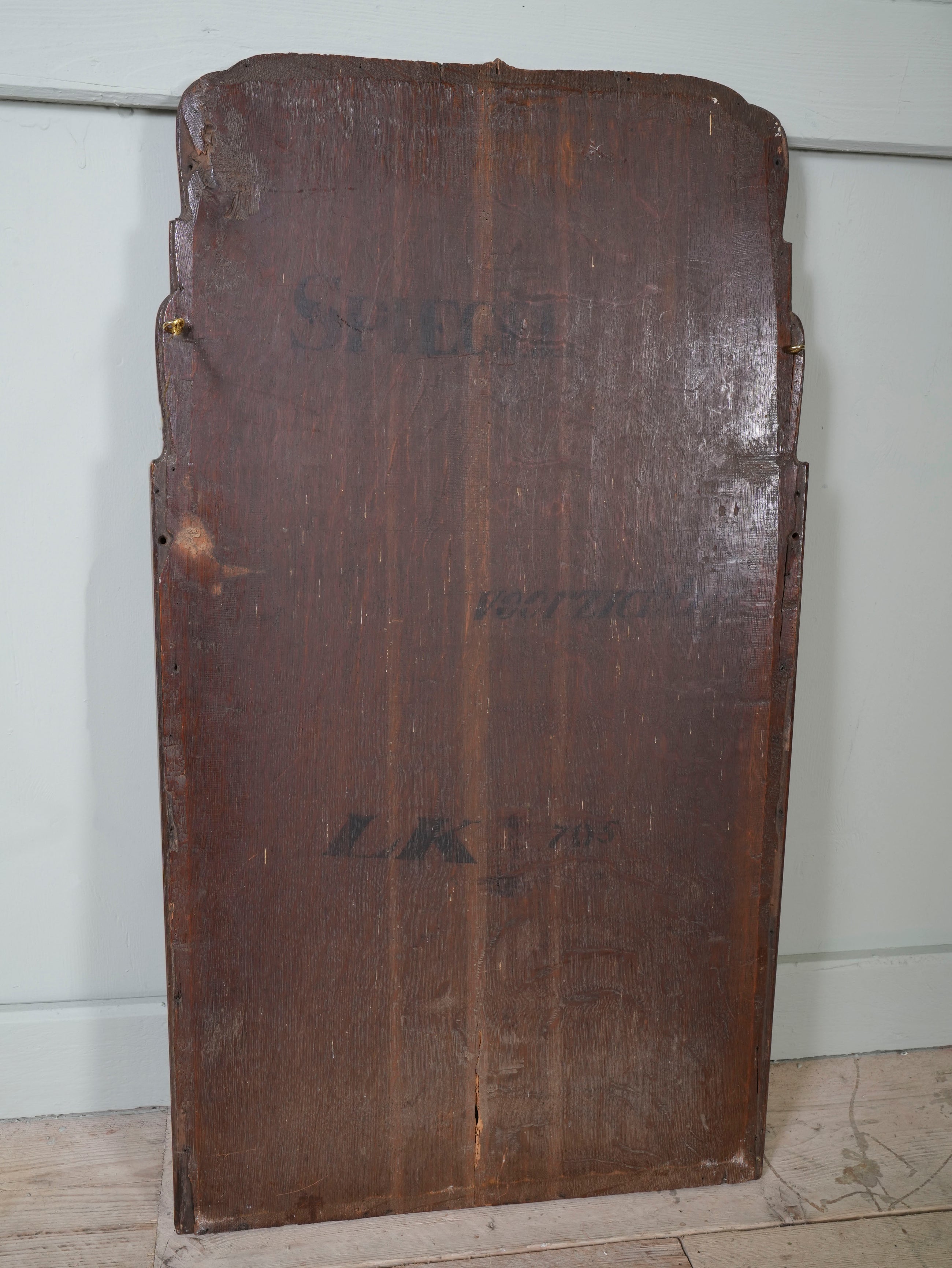 A Queen Anne Mahogany Pier Mirror