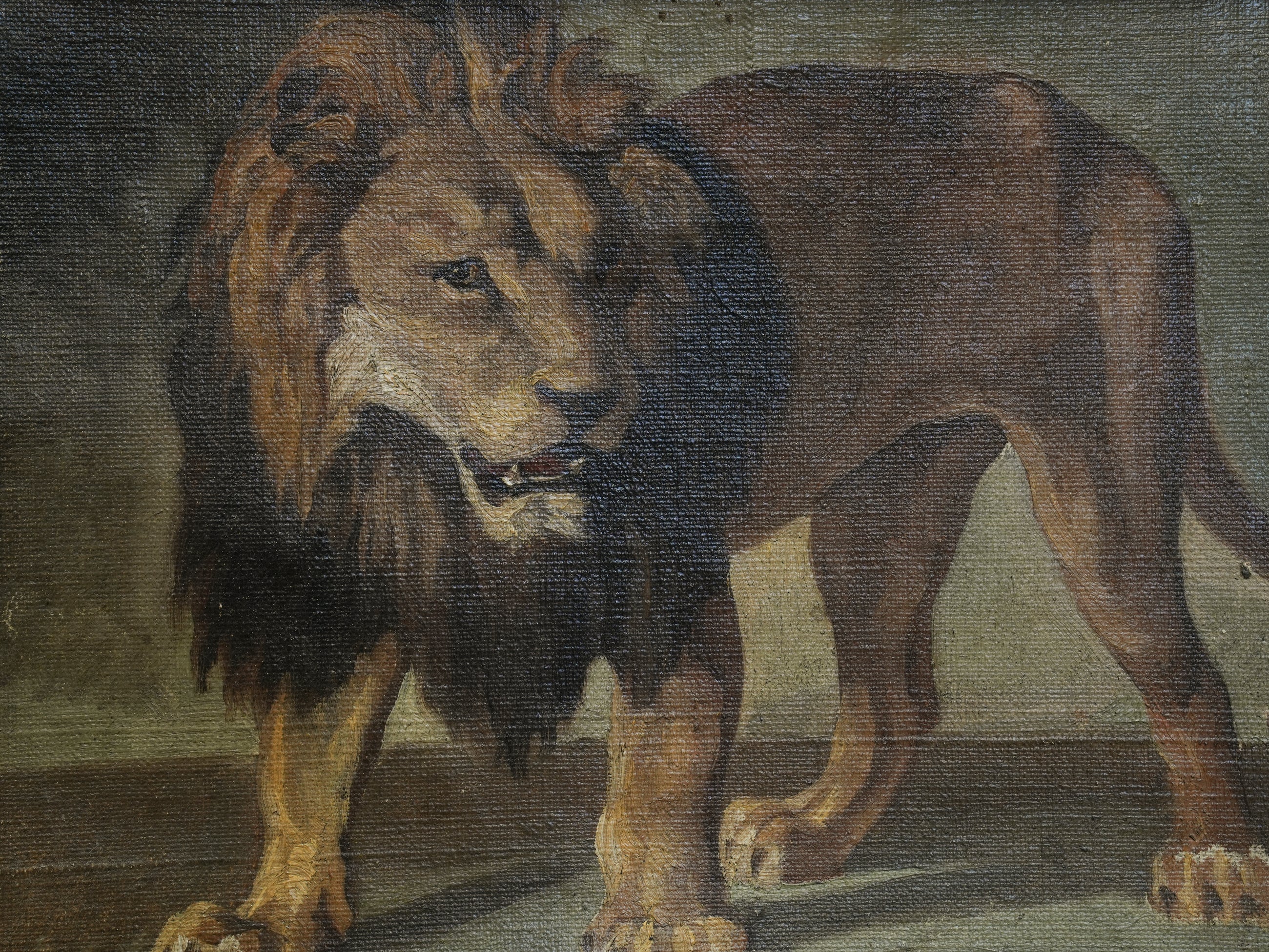 A 19th Century Oil On Board