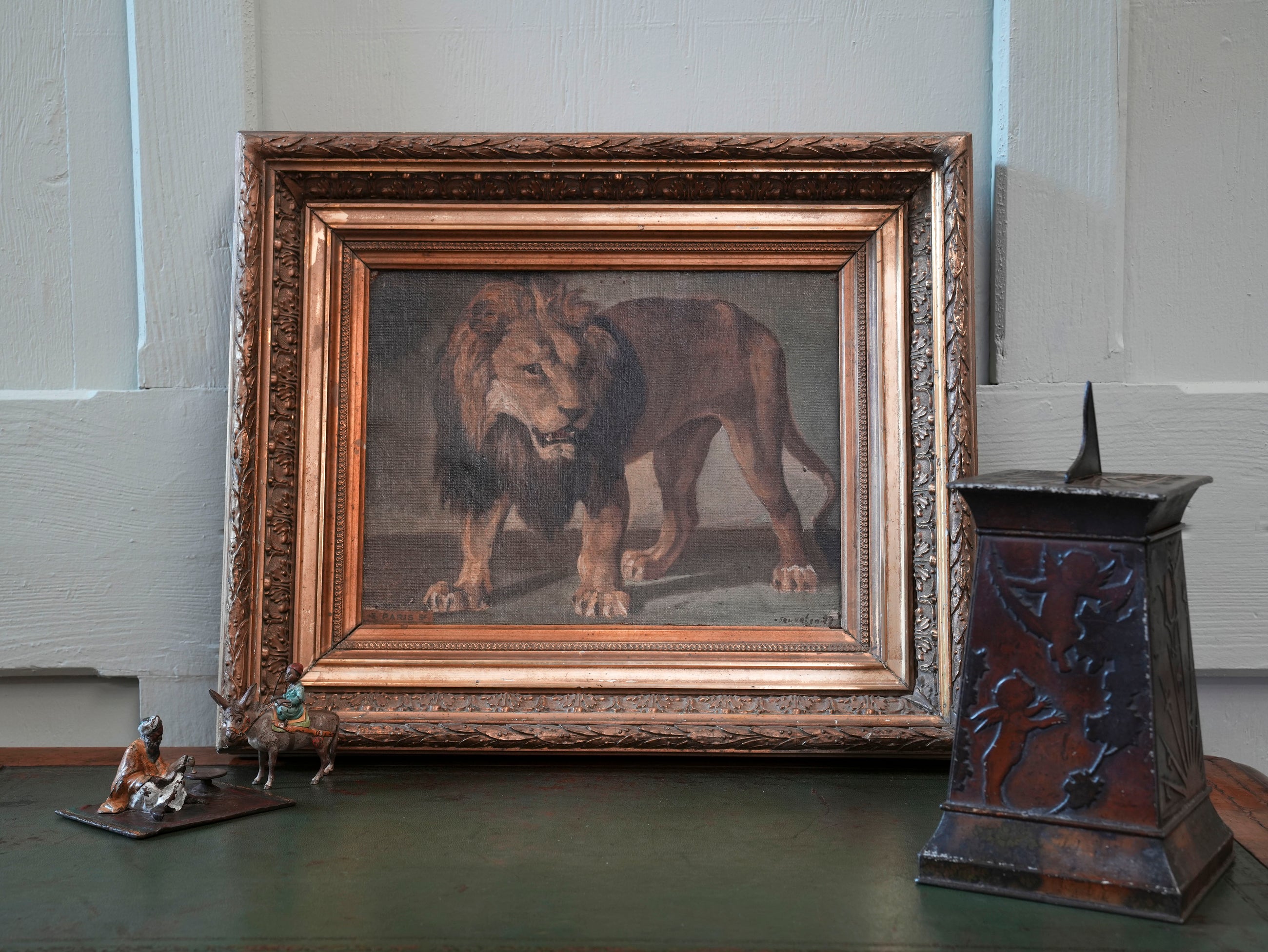 A 19th Century Oil On Board