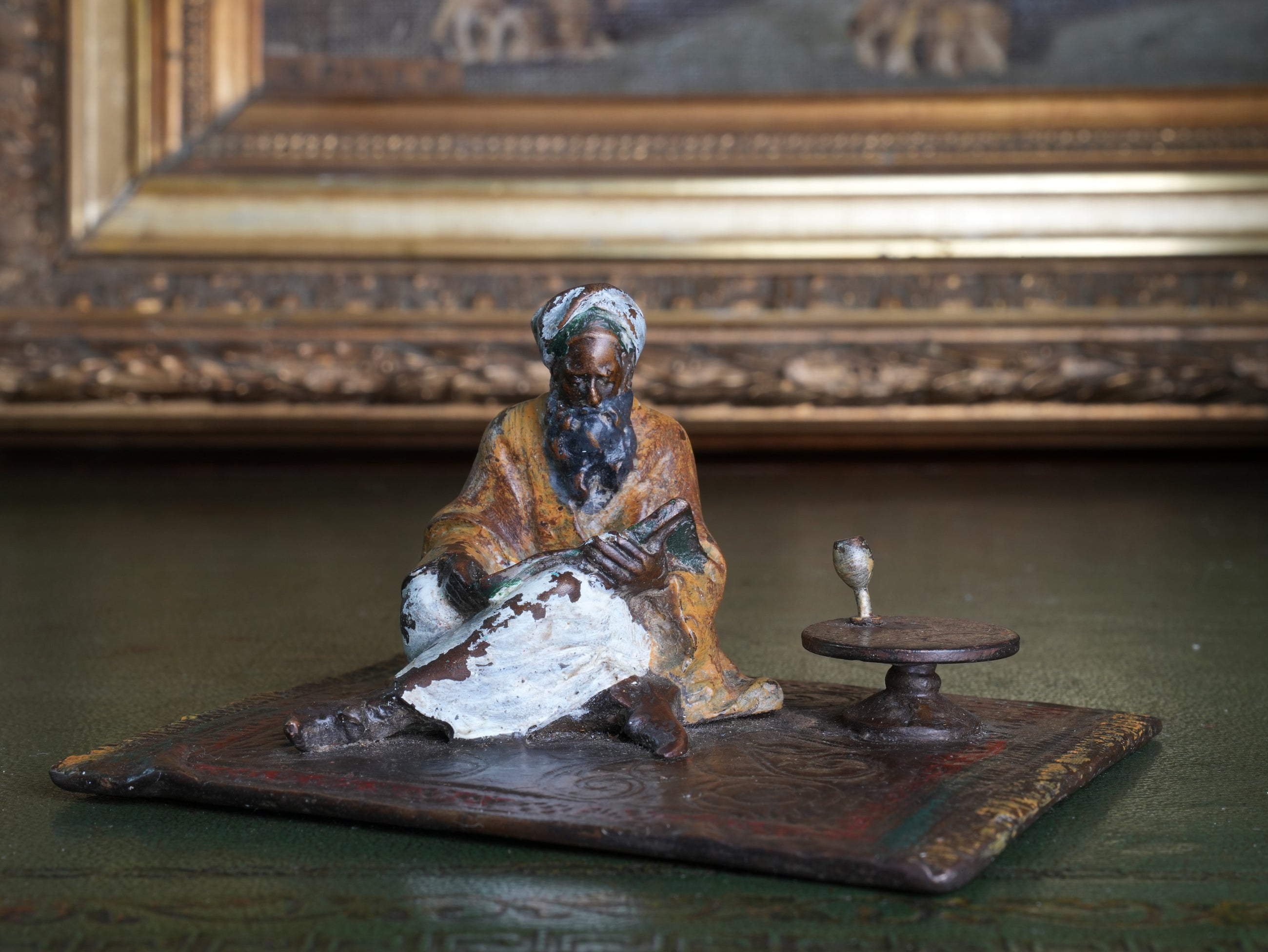 A Franz Bergman Bedouin Cold Painted Bronze